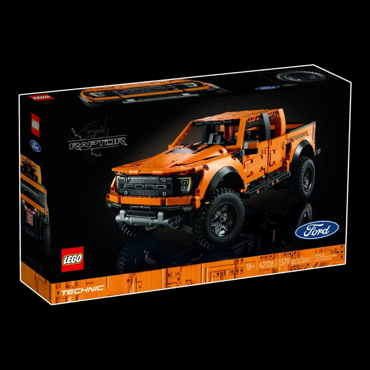 Ford Raptor F-150 (1379 piezas) con mecánica real y motor V6