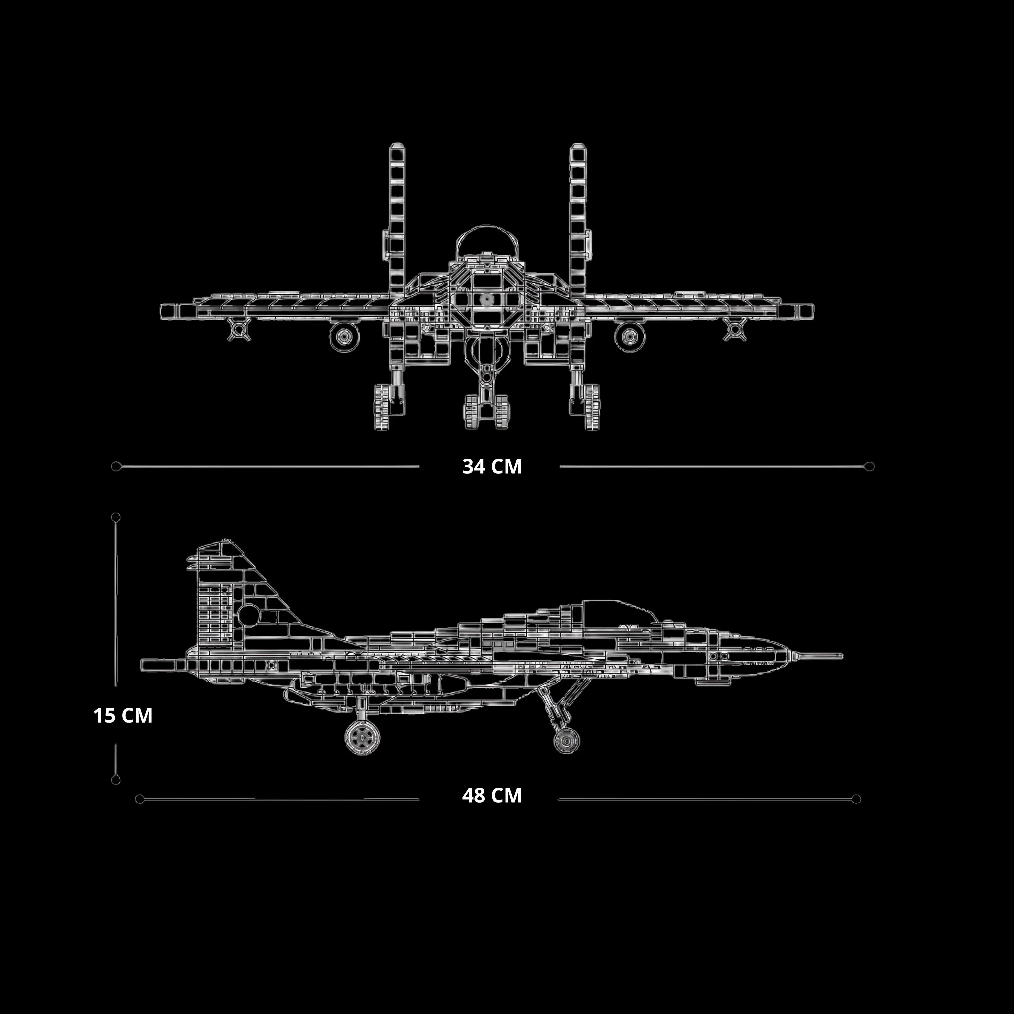 Caza MIG-29 (1837 piezas)