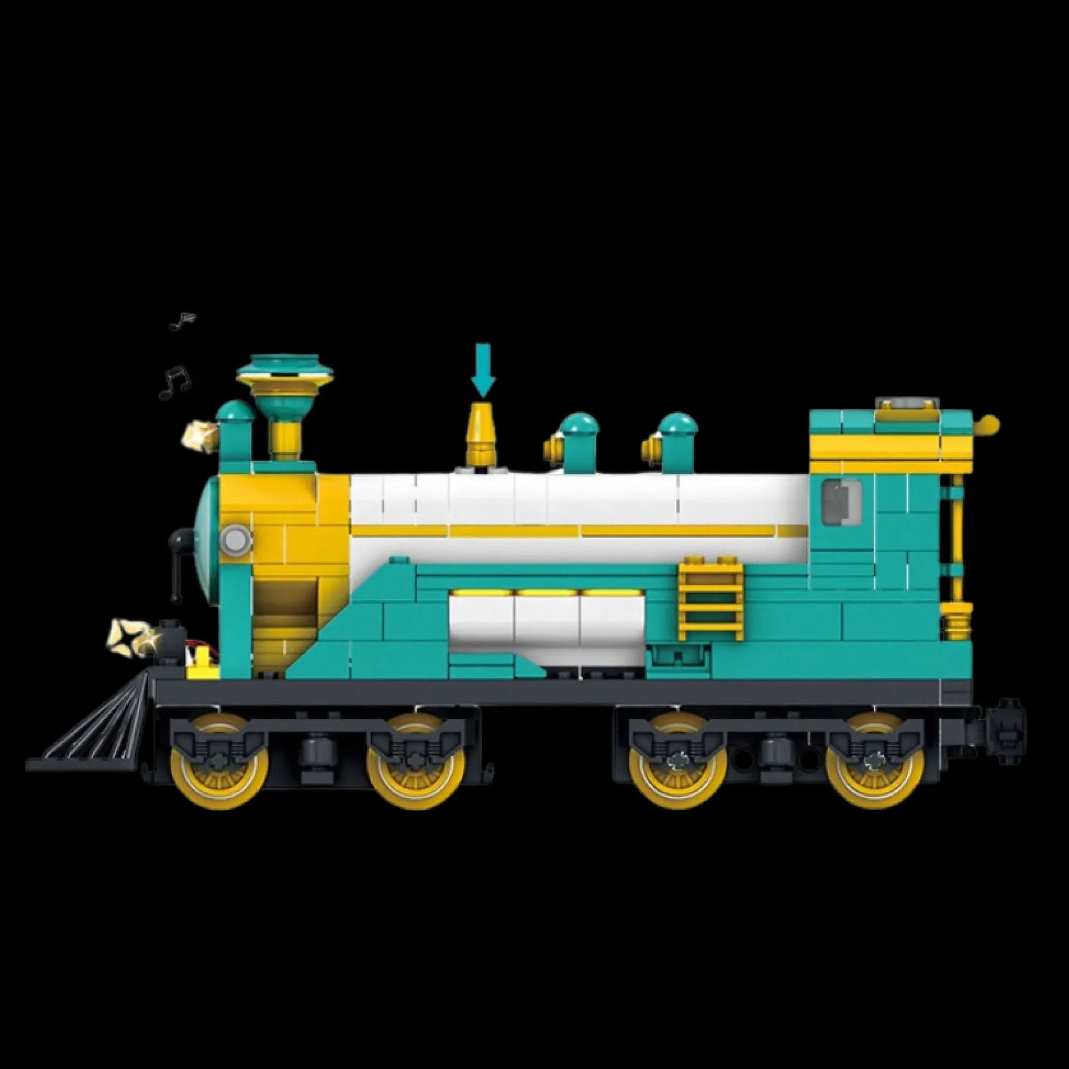 Tren con motor eléctrico (851 piezas) - Kit de Bloques de Construcción