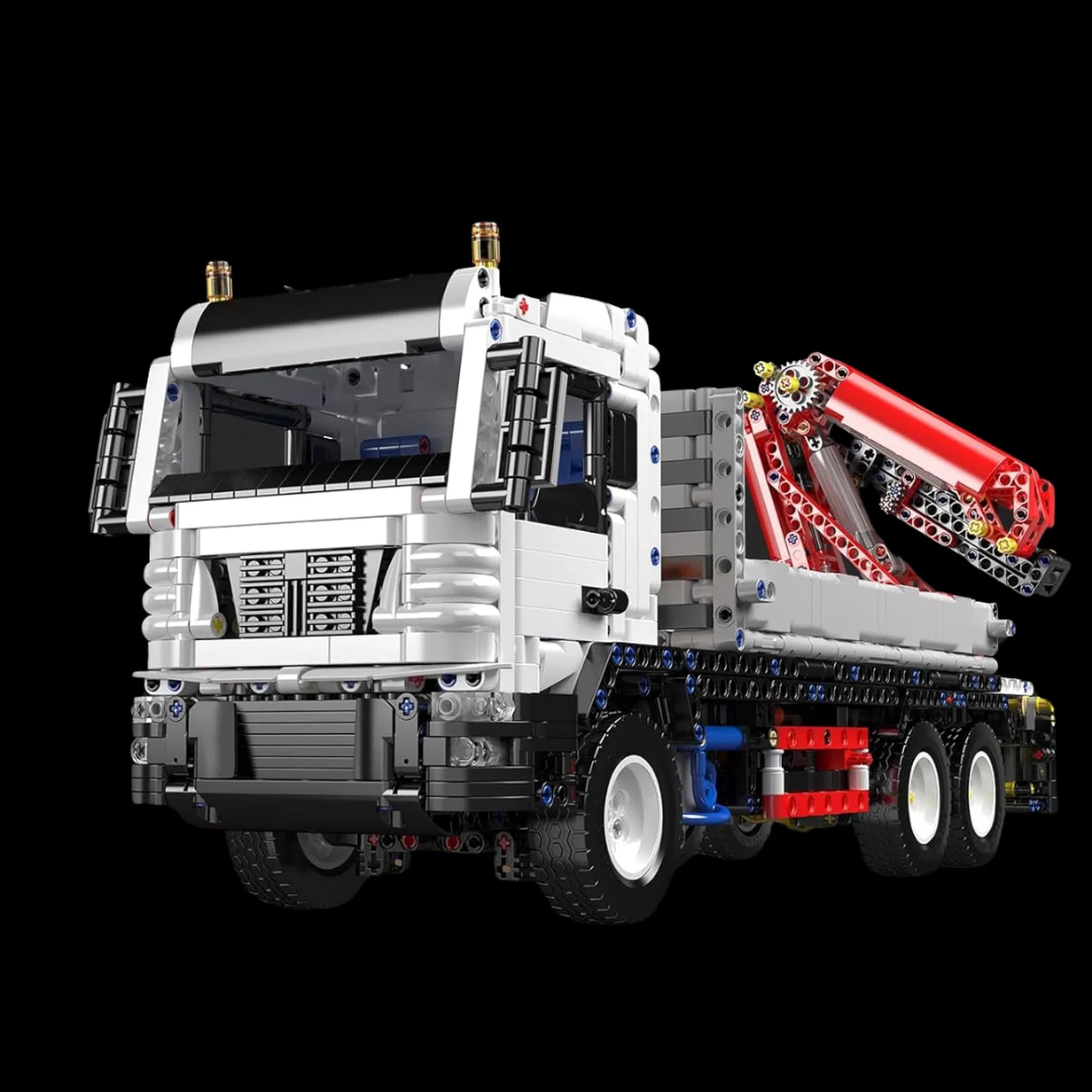 Camión de carga y grúa (2530 piezas)