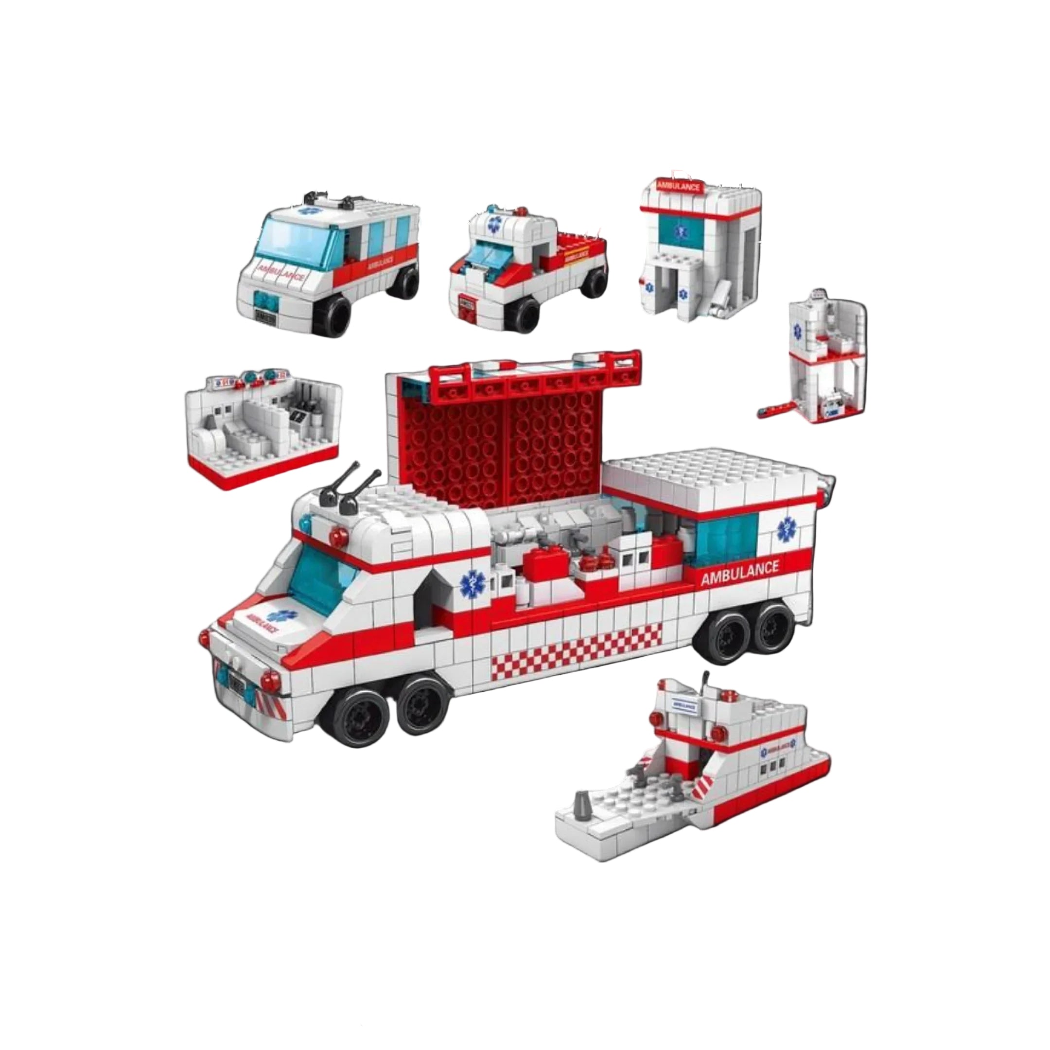Ambulancia médica (1000 piezas)