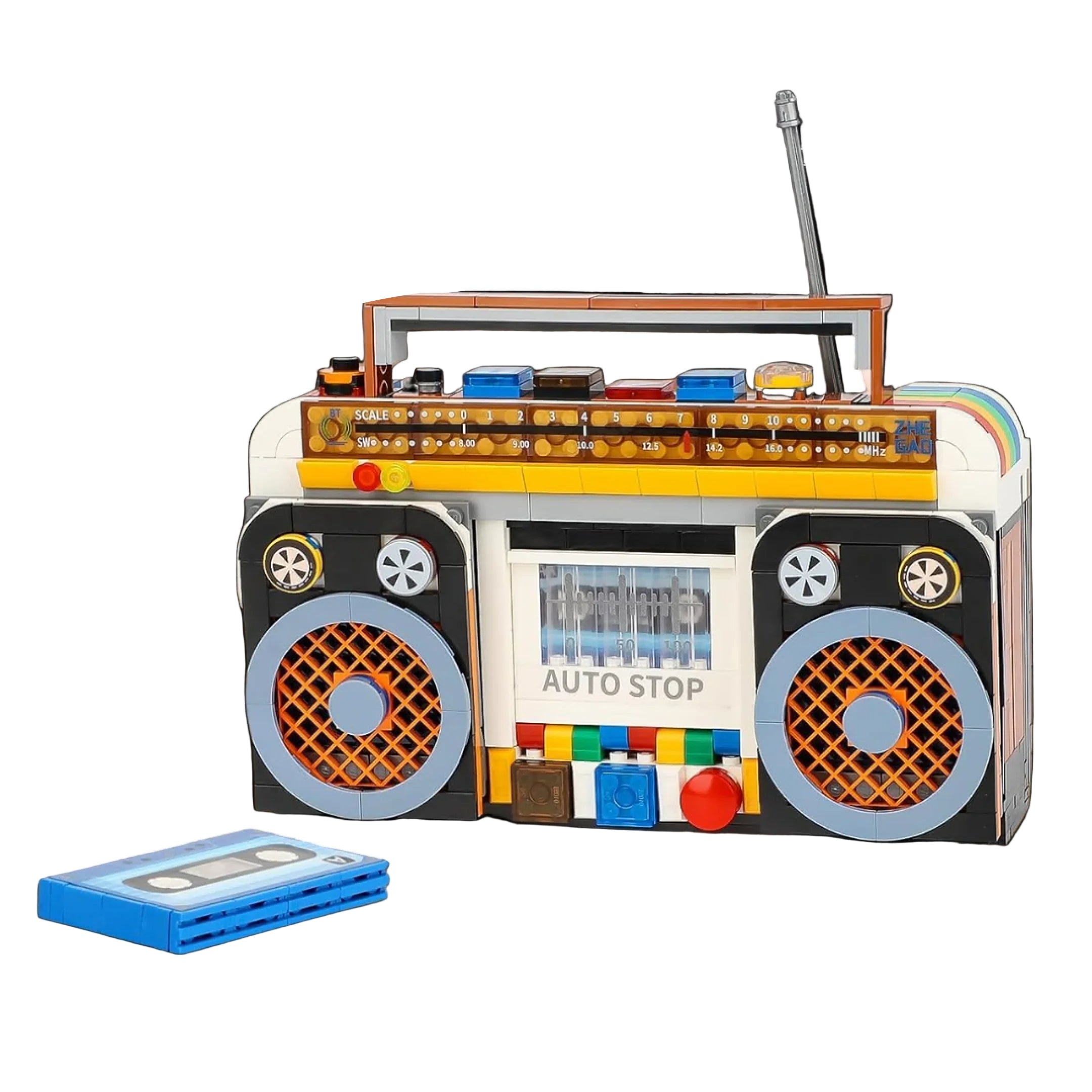 Radio retro de los años 90 (554 micropiezas) - Set de Bloques de Construcción