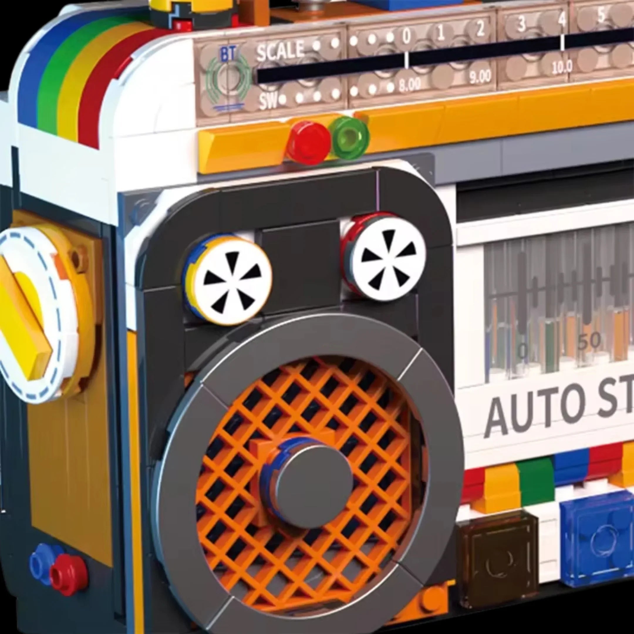 Radio retro de los años 90 (554 micropiezas) - Set de Bloques de Construcción