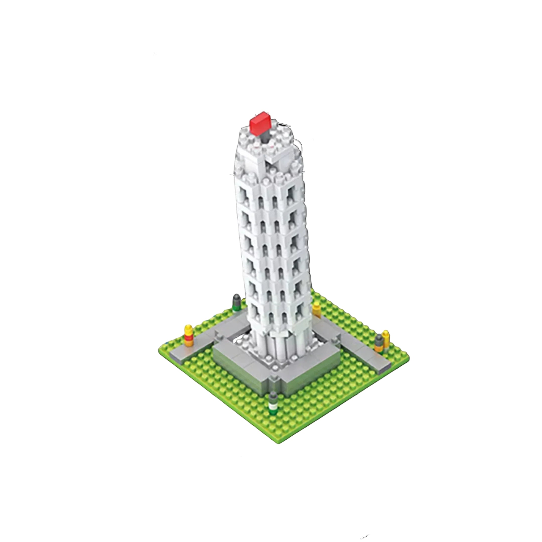 Torre Inclinada de Pisa (530 micropiezas) - Kit de Bloques de Construcción