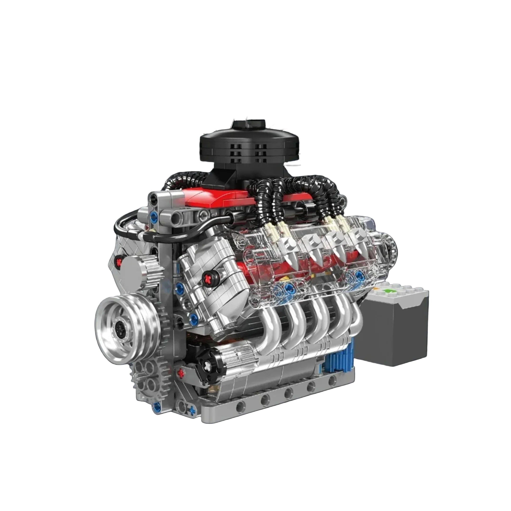 Motor V8 (487 piezas) - Kit de Bloques de Construcción