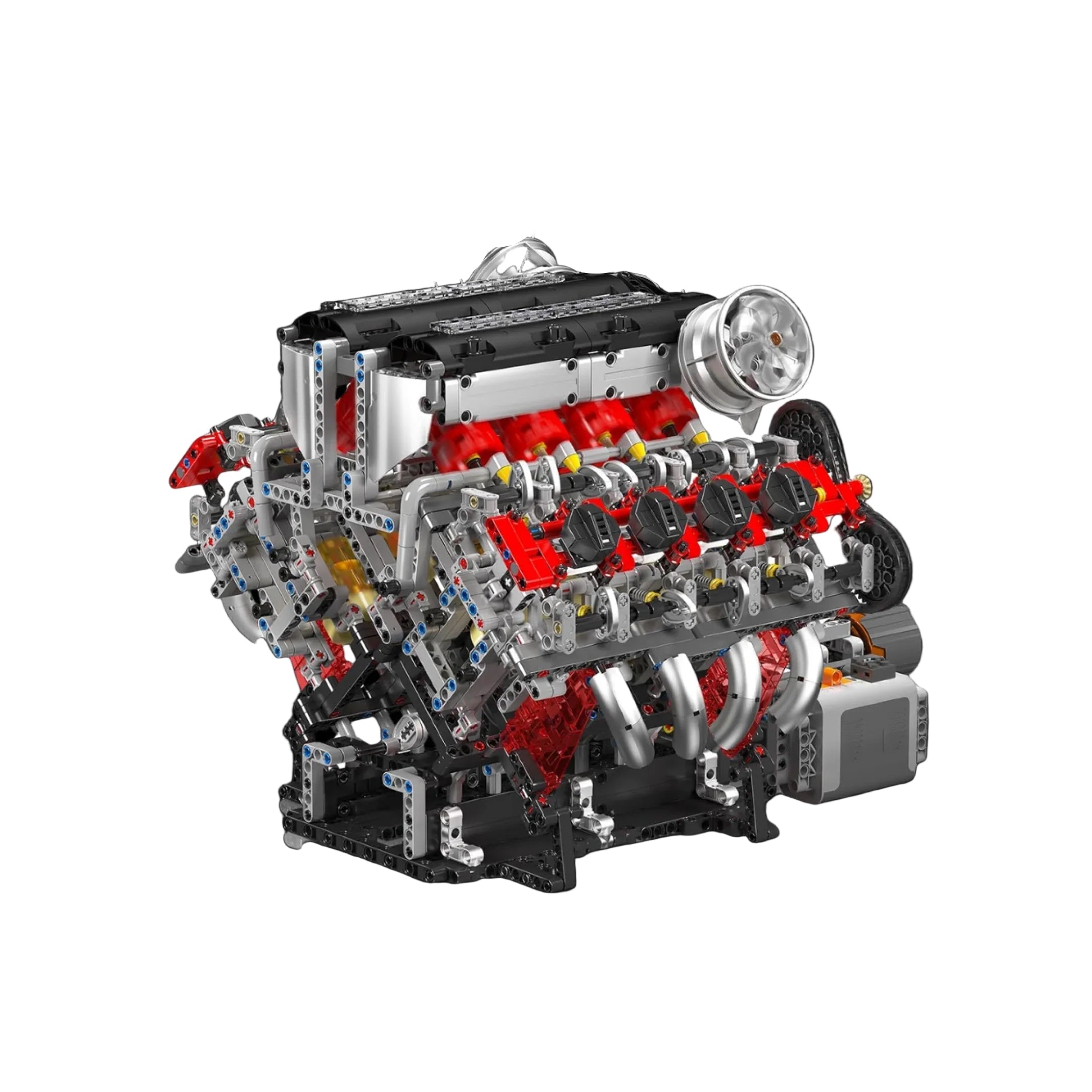 Motor V8 (2718 piezas) - Kit de Bloques de Construcción