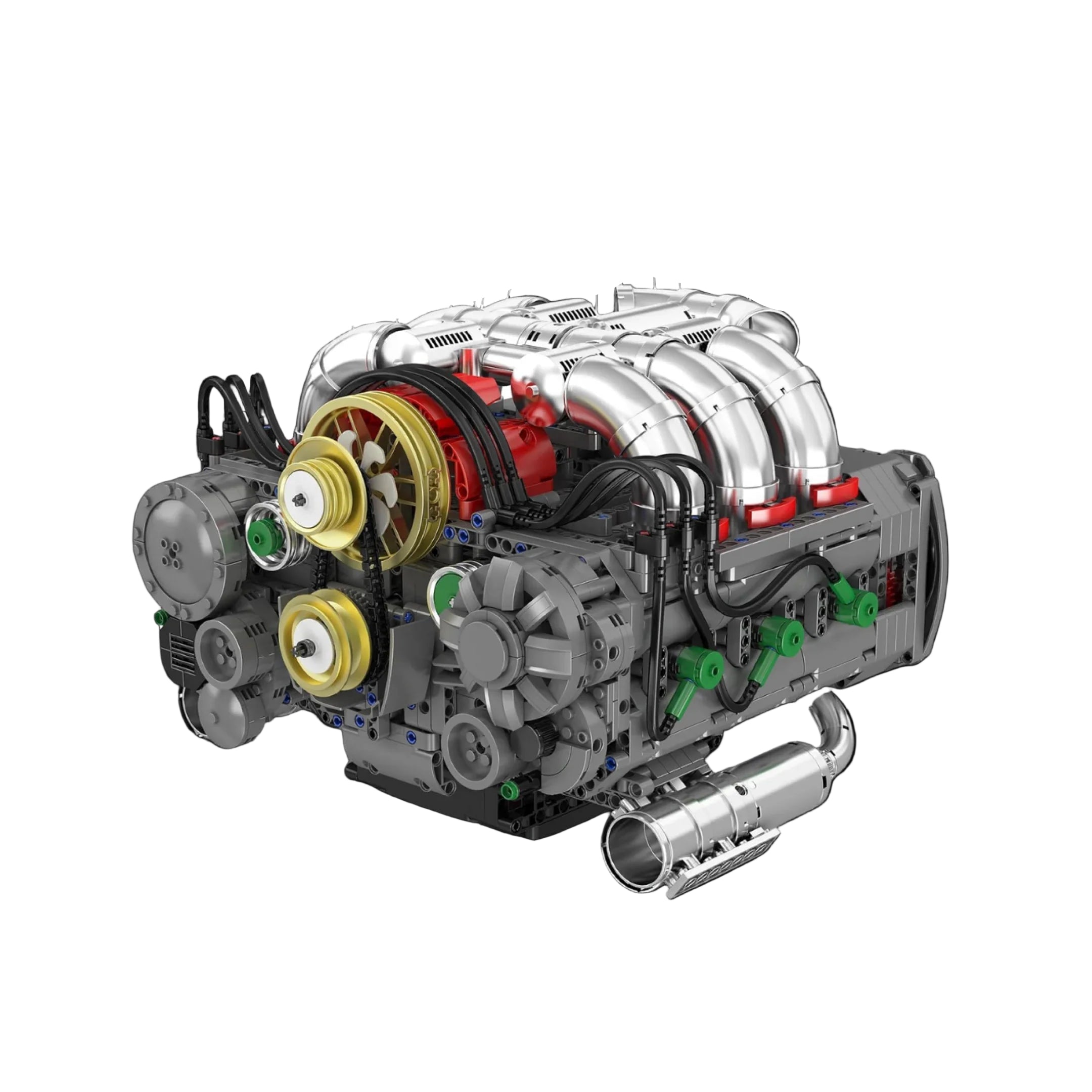 Motor W16 (2373 piezas) - Kit de Bloques de Construcción