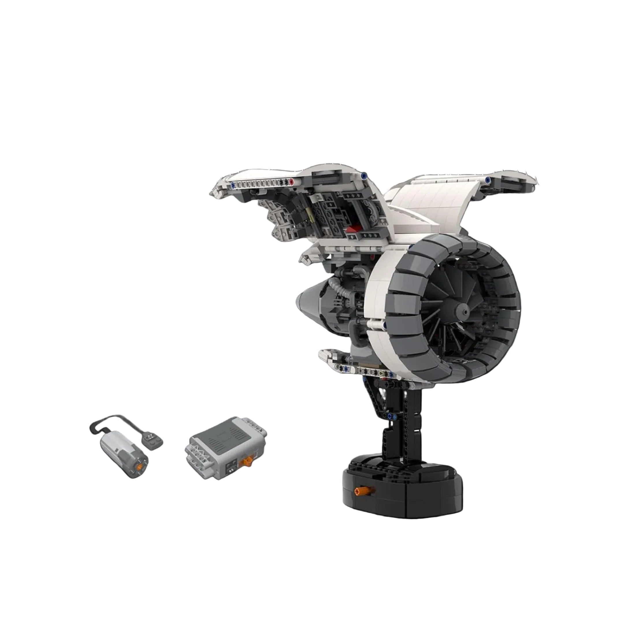 Motor de aeronave (1659 piezas) - Kit de Bloques de Construcción