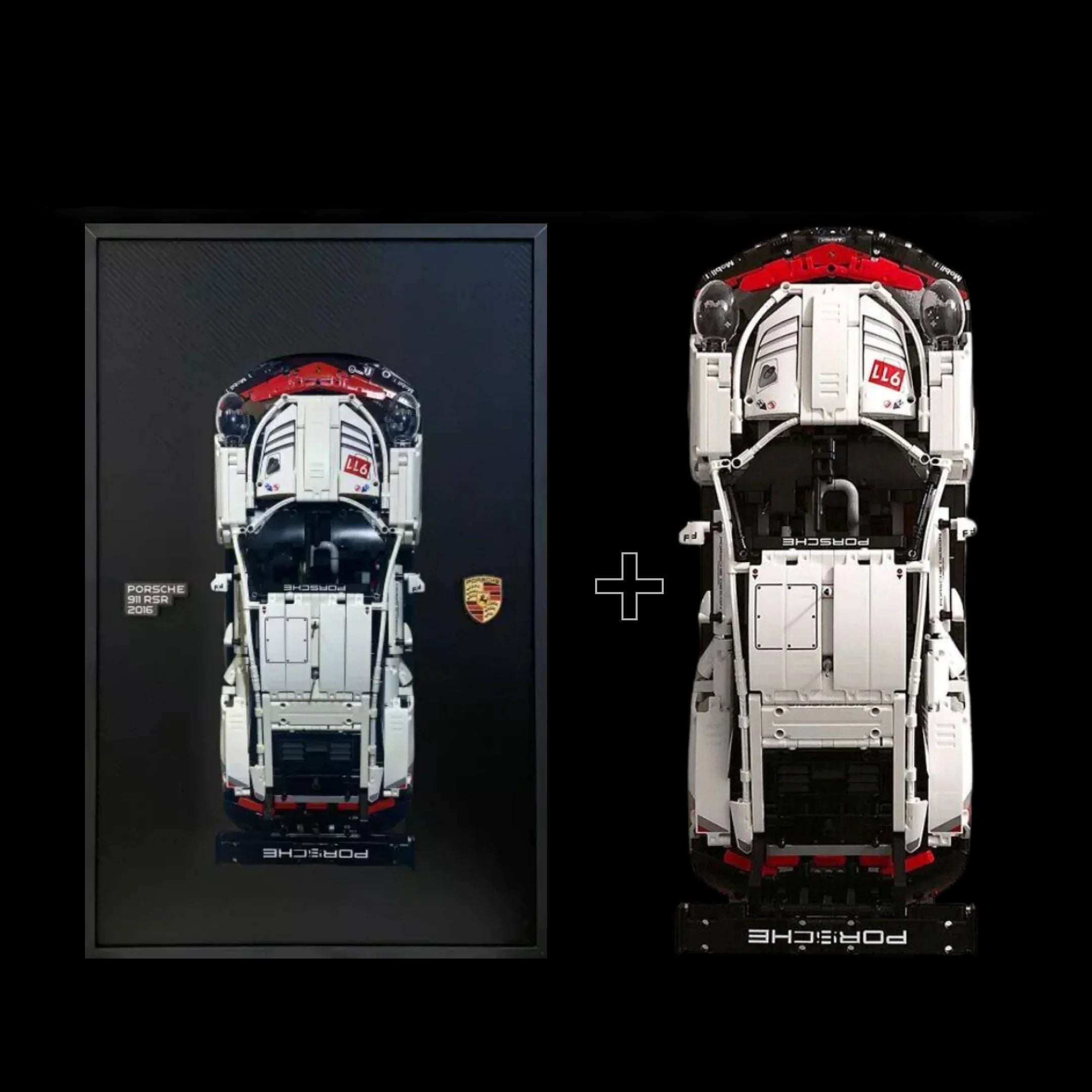 ¡Compra juntos! Porsche 911 RSR (1580 piezas) + cuadro de fibra de carbono - Bloques de Construcción