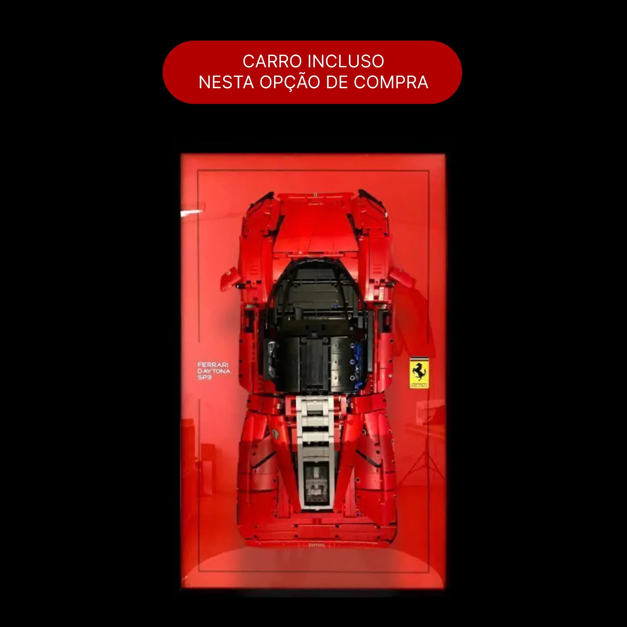 ¡Compra juntos! Ferrari Daytona (3778 piezas) + Marco acrílico - Bloques de Construcción