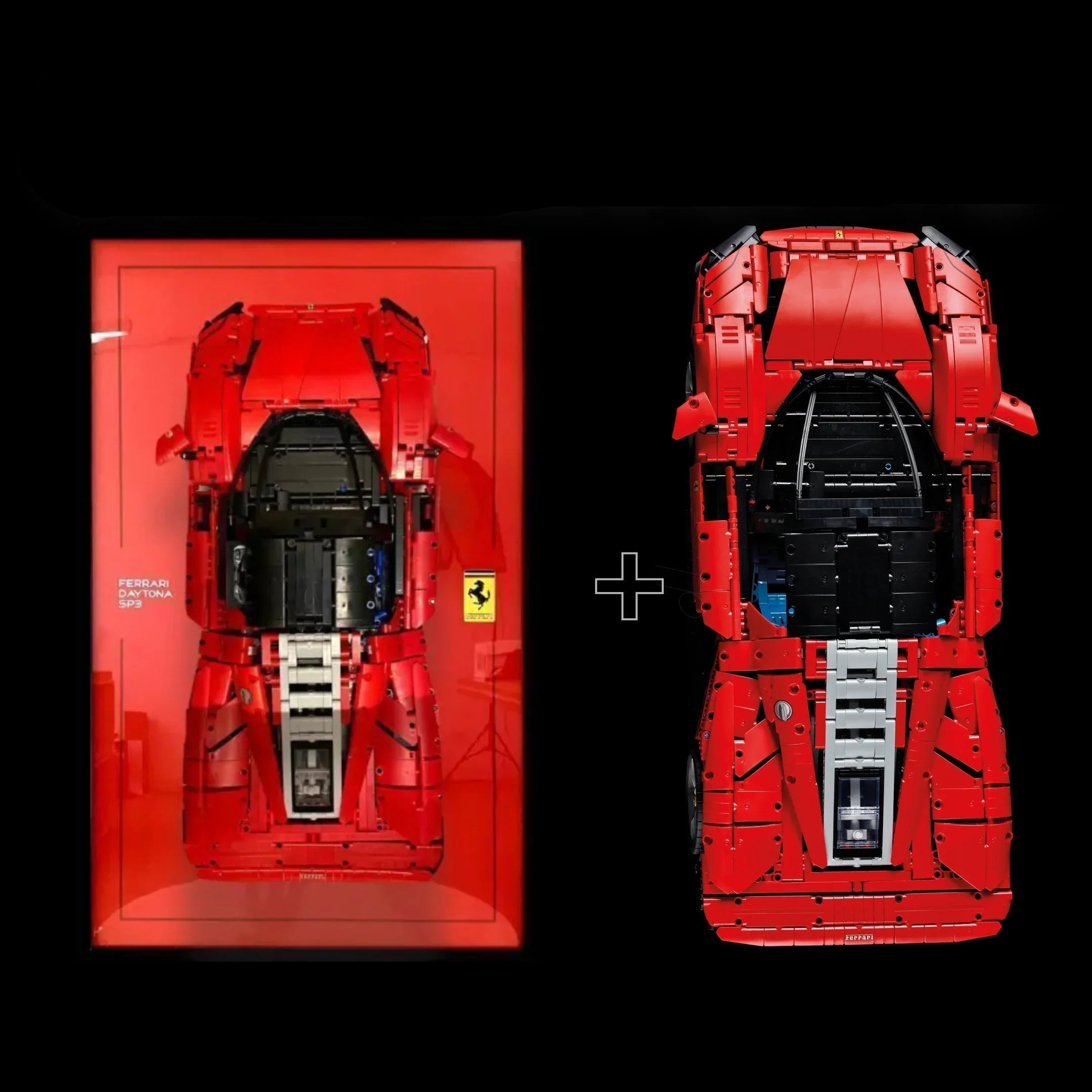 ¡Compra juntos! Ferrari Daytona (3778 piezas) + Marco acrílico - Bloques de Construcción