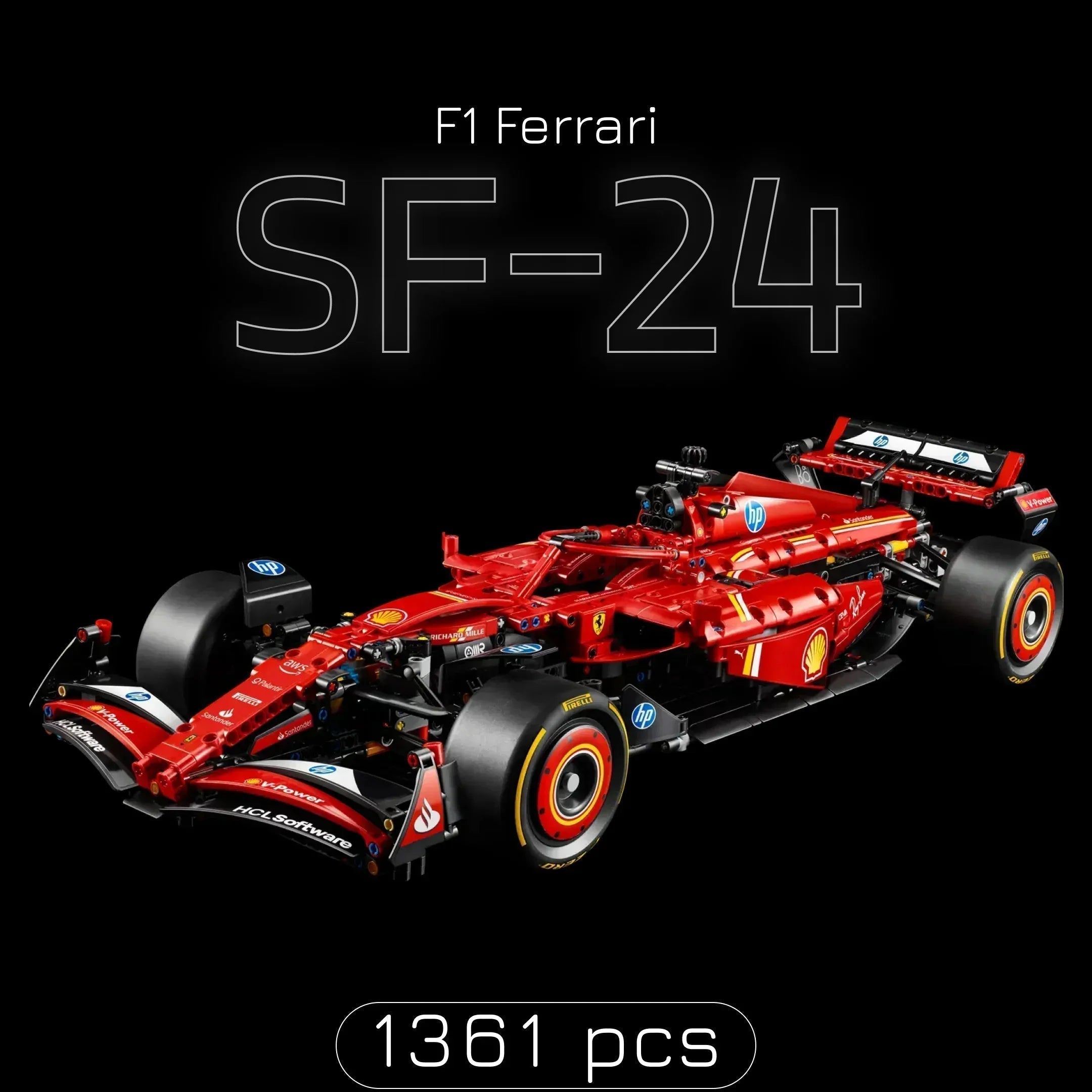 Fórmula 1 - Ferrari SF24 (1361 piezas) - Kit de Bloques de Construcción