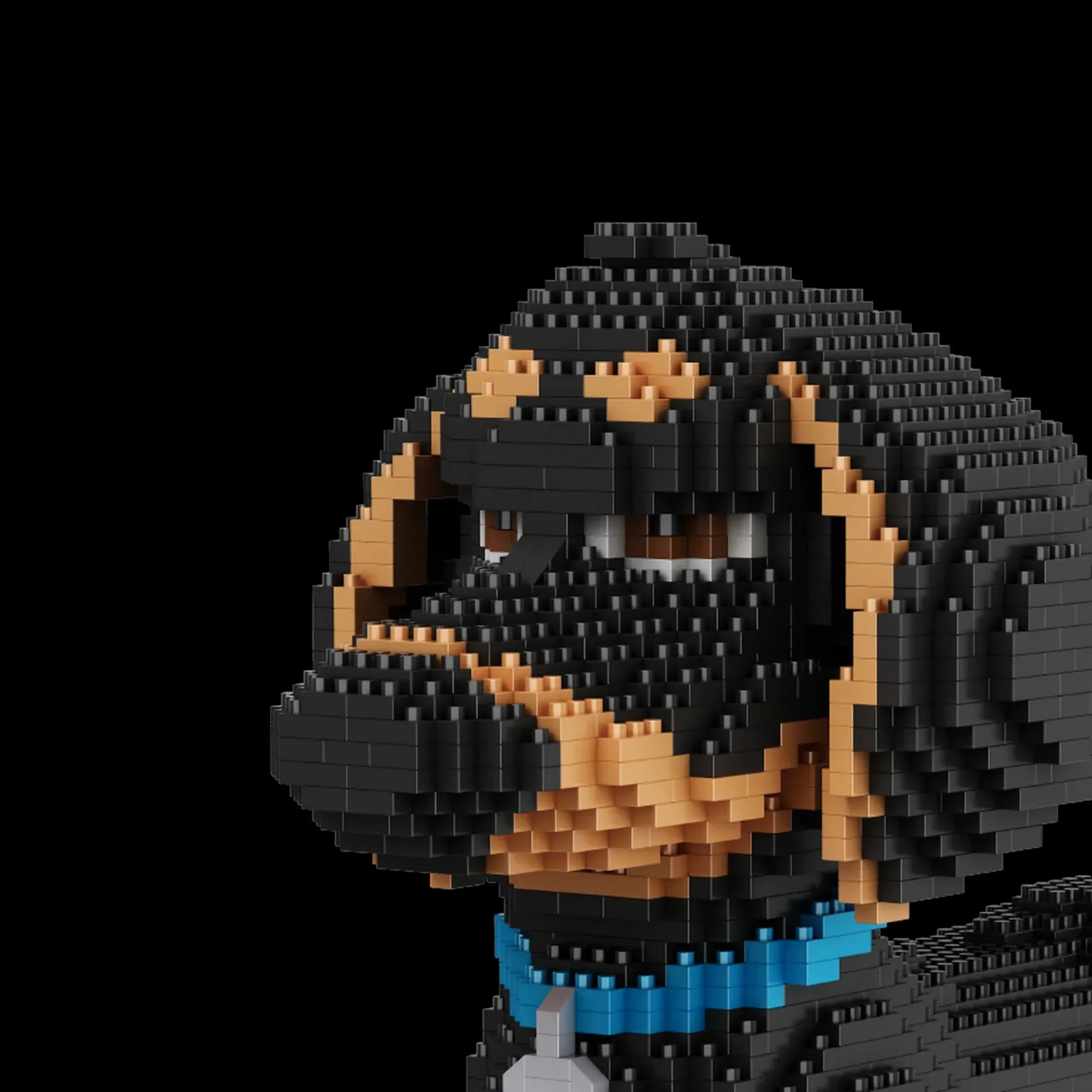 Perro salchicha (2100 micropiezas) - Kit de Bloques de Construcción