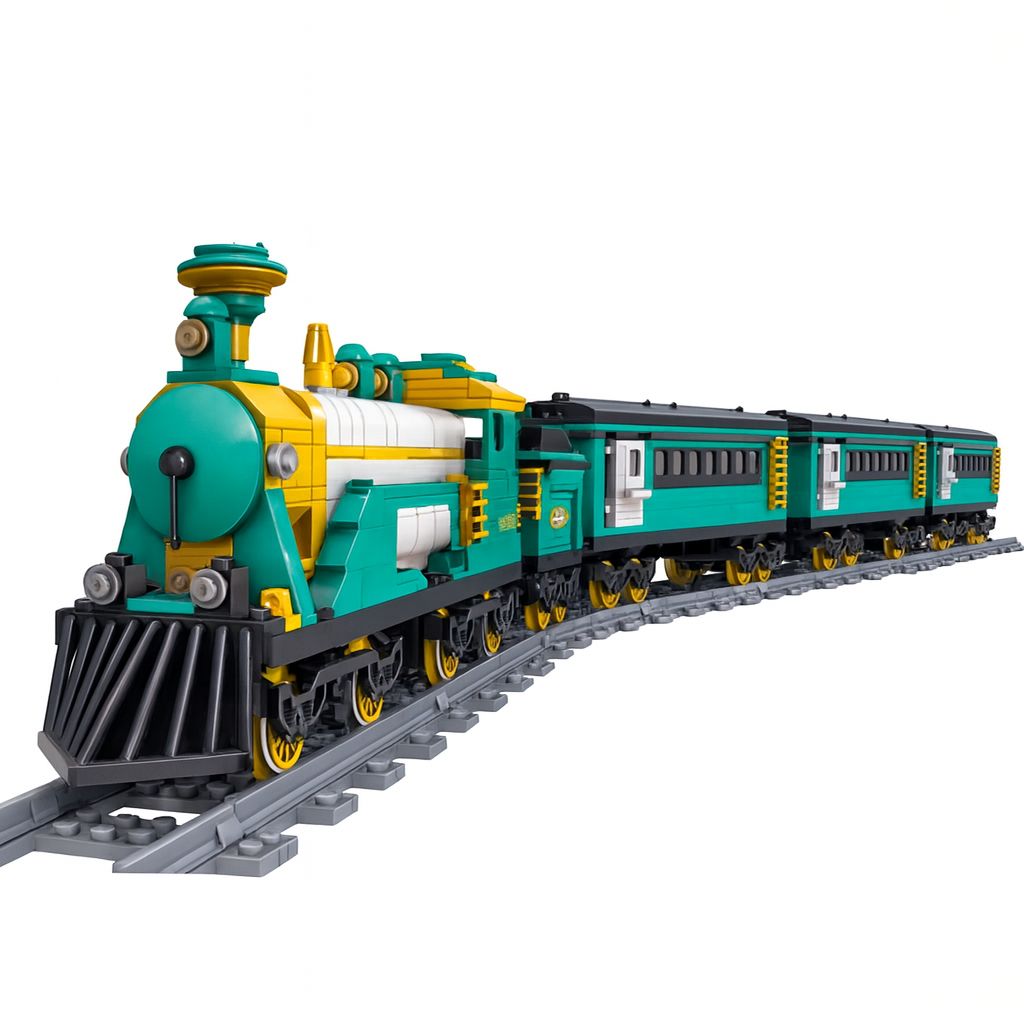 Tren con motor eléctrico (851 piezas) - Kit de Bloques de Construcción