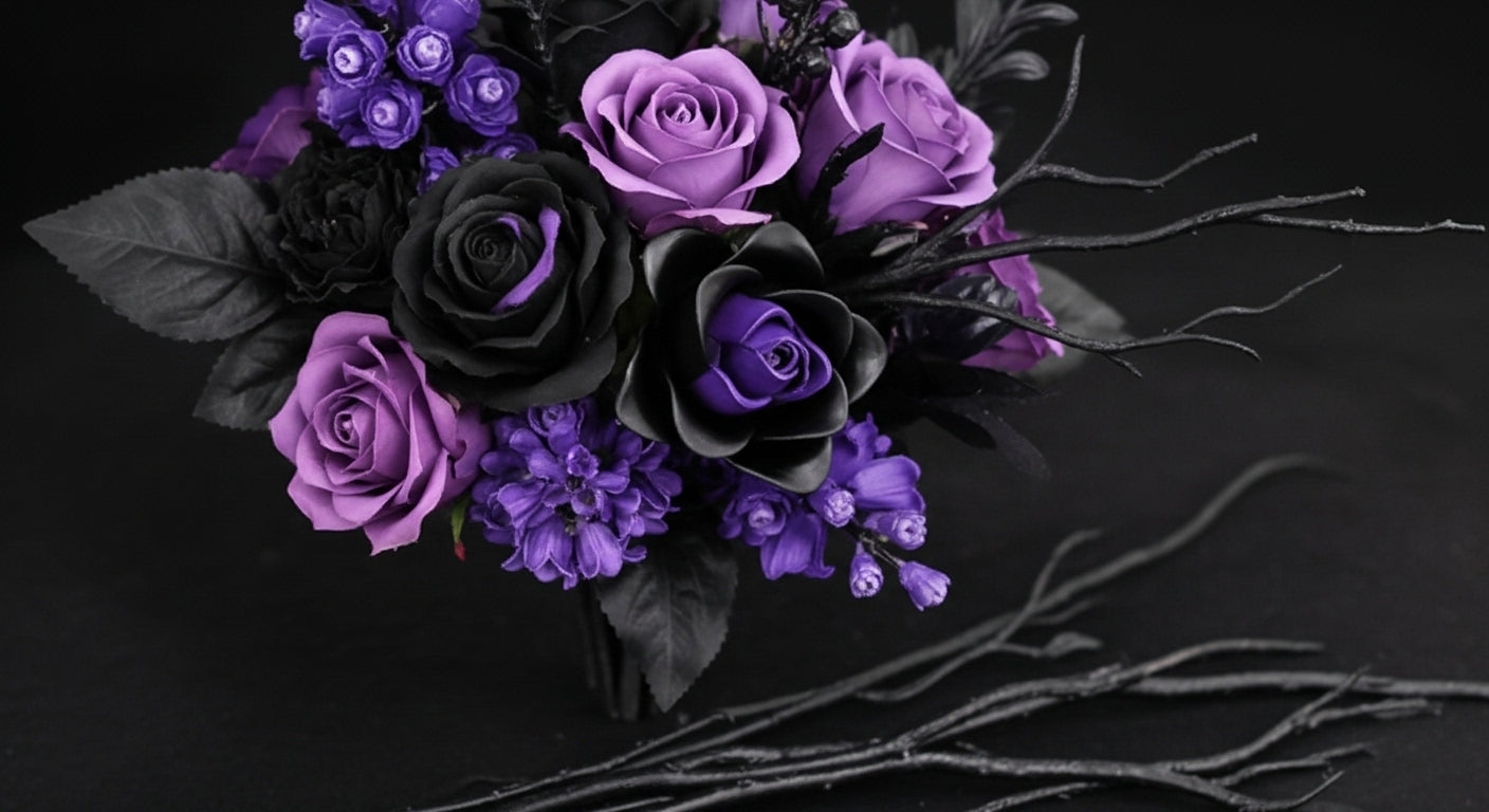 Ramo de flores moradas (822 piezas) – Bloques de Construcción