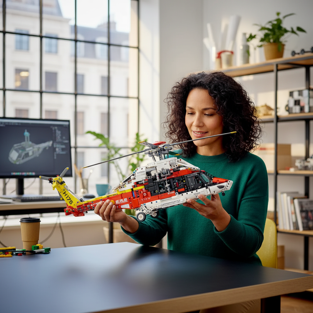 Helicóptero Airbus H175 (2001 piezas) - Set de Bloques de Construcción