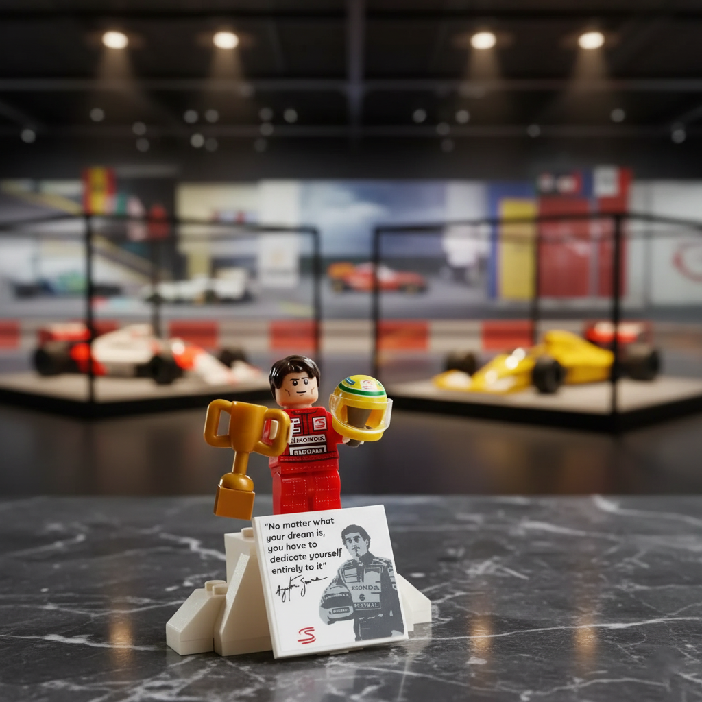 Fórmula 1 - McLaren MP4/4 + Ayrton Senna (693 piezas) - Bloques de Construcción