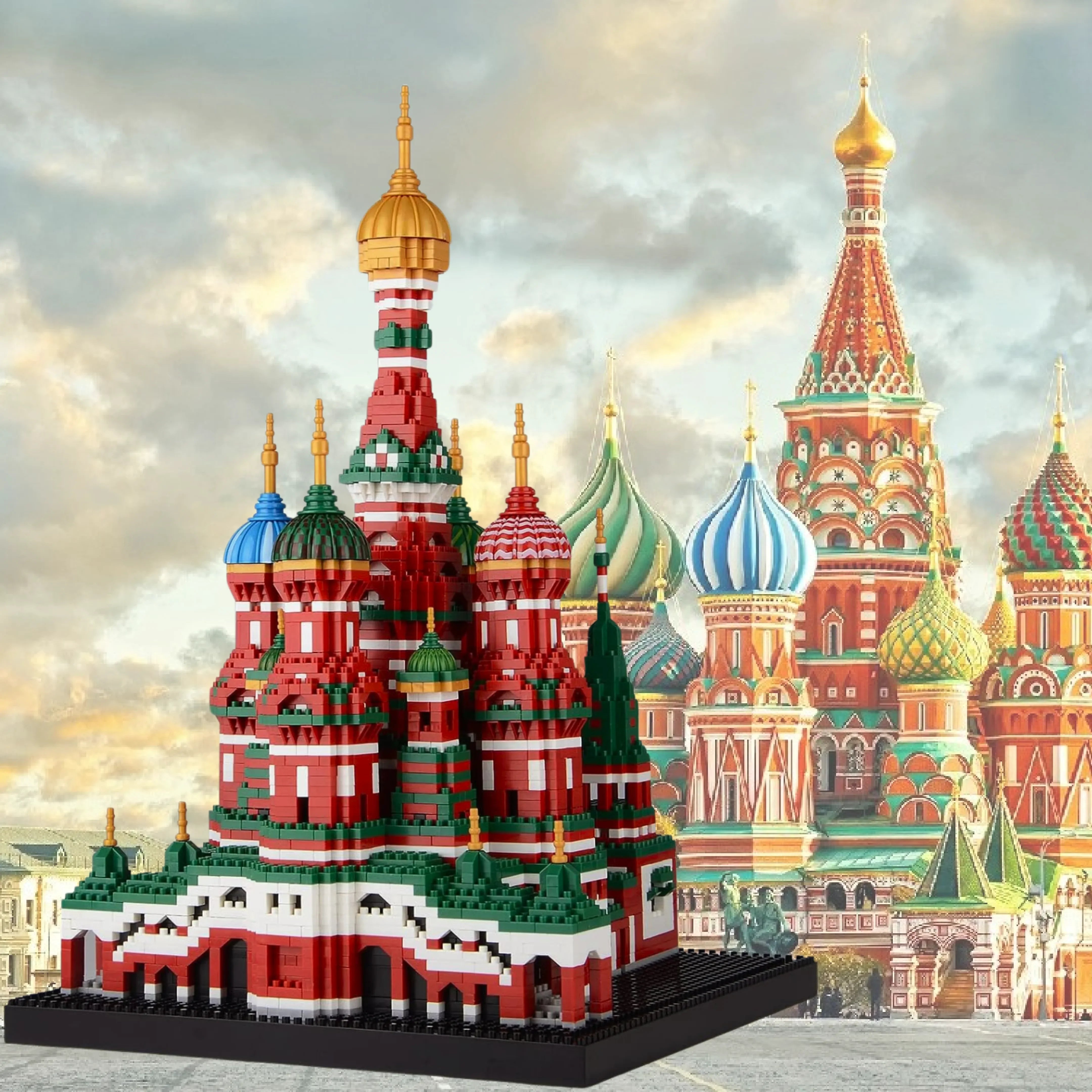 Catedral de San Basilio (4300 micropiezas) - Set de Bloques de Construcción