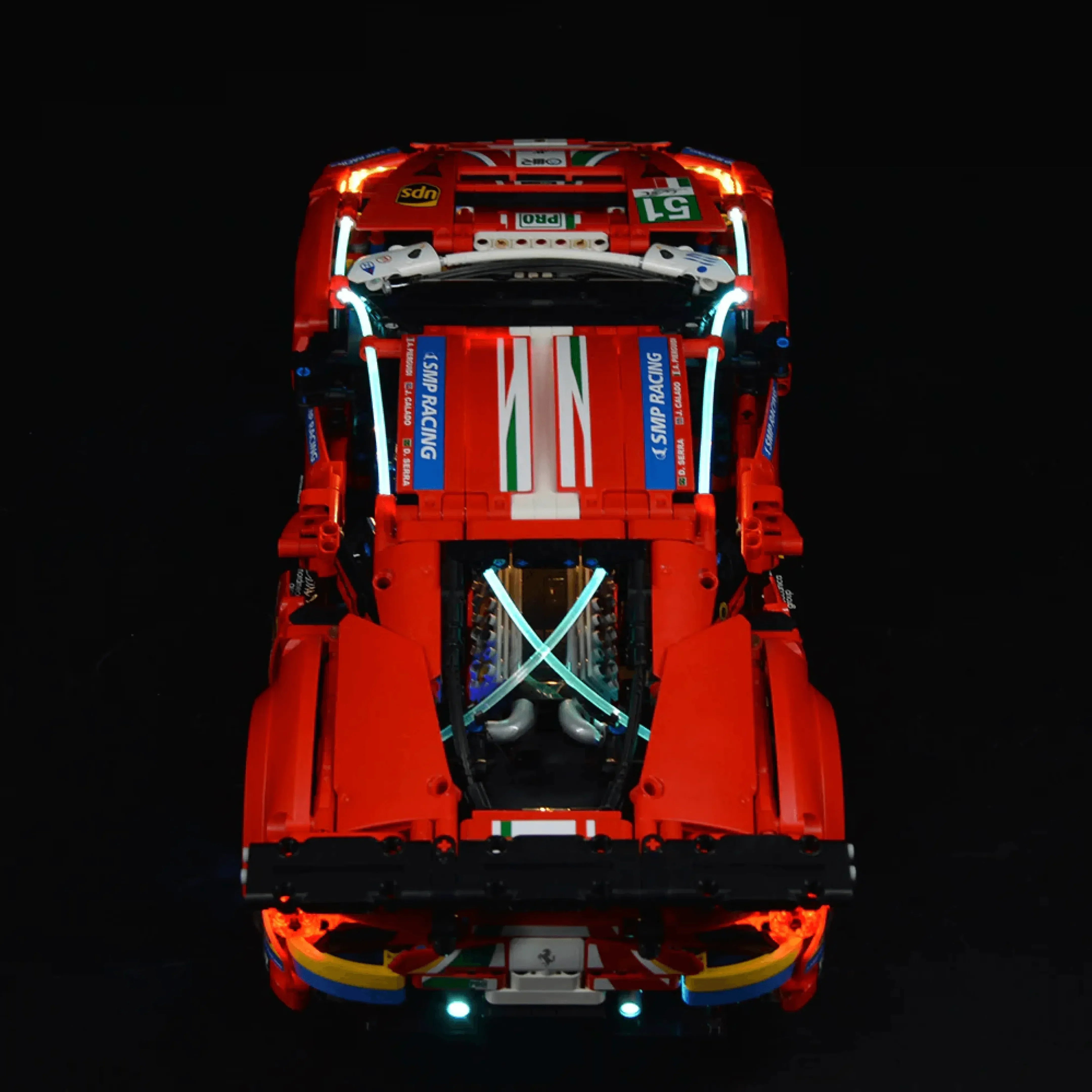 Ferrari 488 GTE (1677 piezas) - Kit de Bloques de Construcción