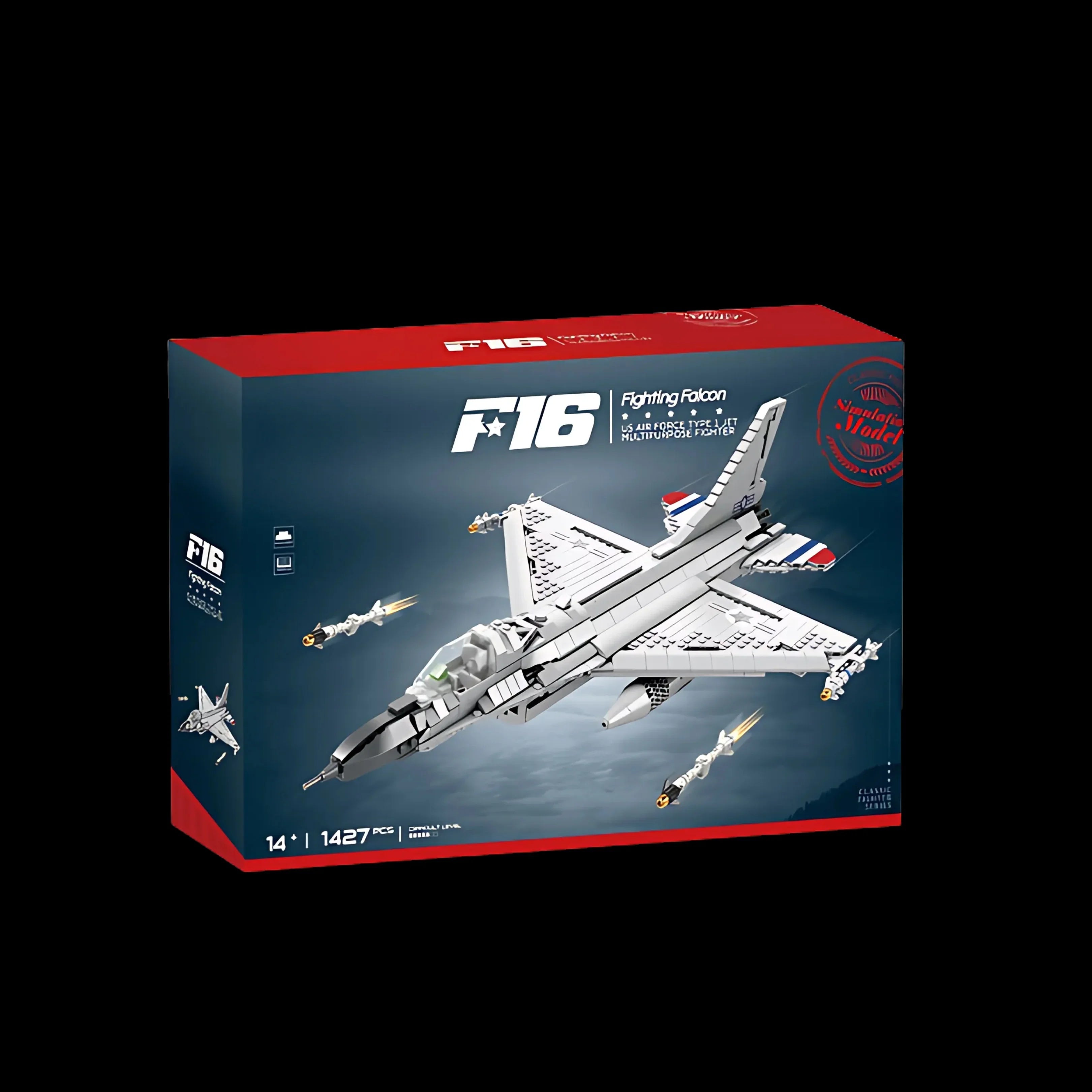 Caza F-16 (1427 piezas) - Kit de Bloques de Construcción