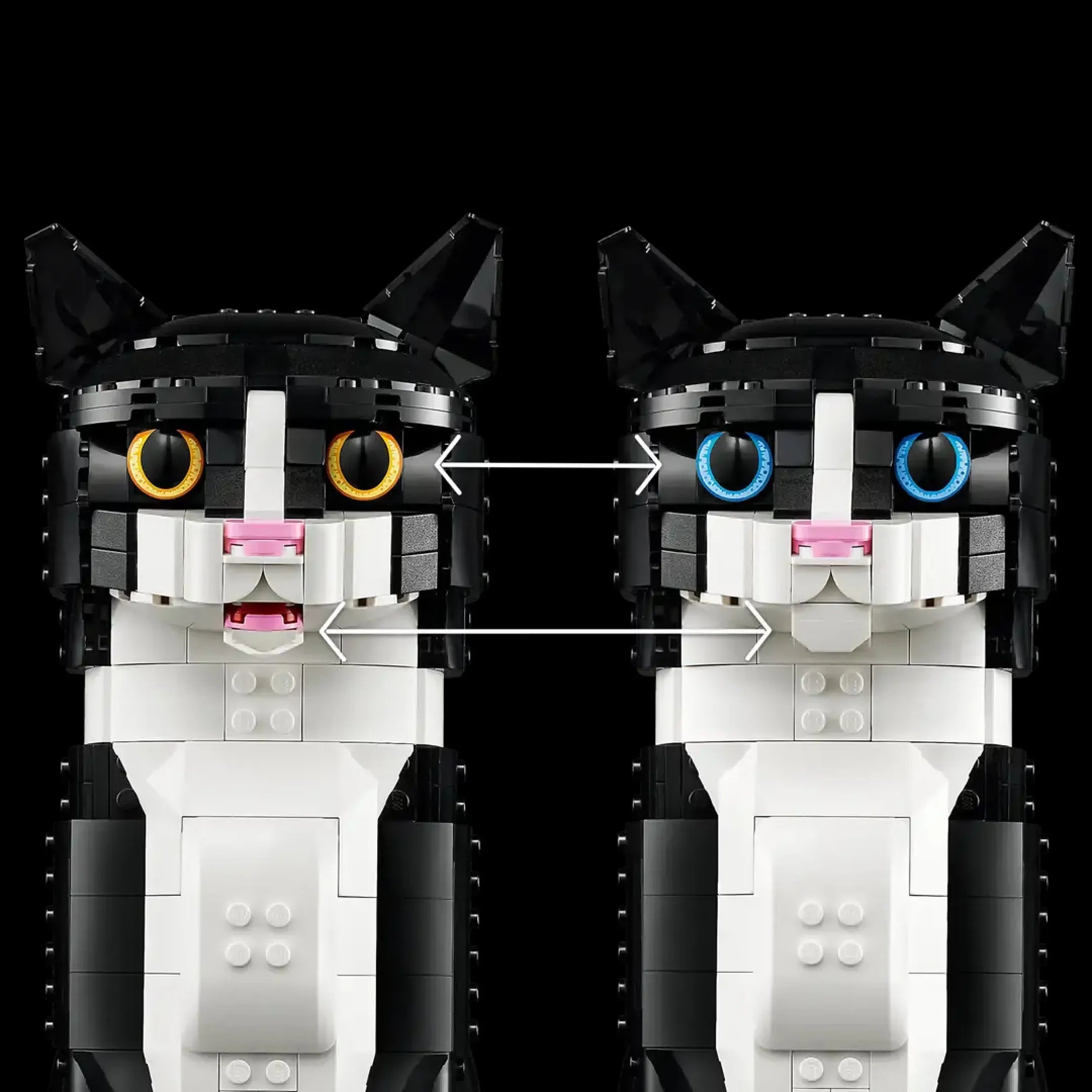 Gato Tuxedo 1710 piezas - Gato de Esmoquin Kit de Bloques