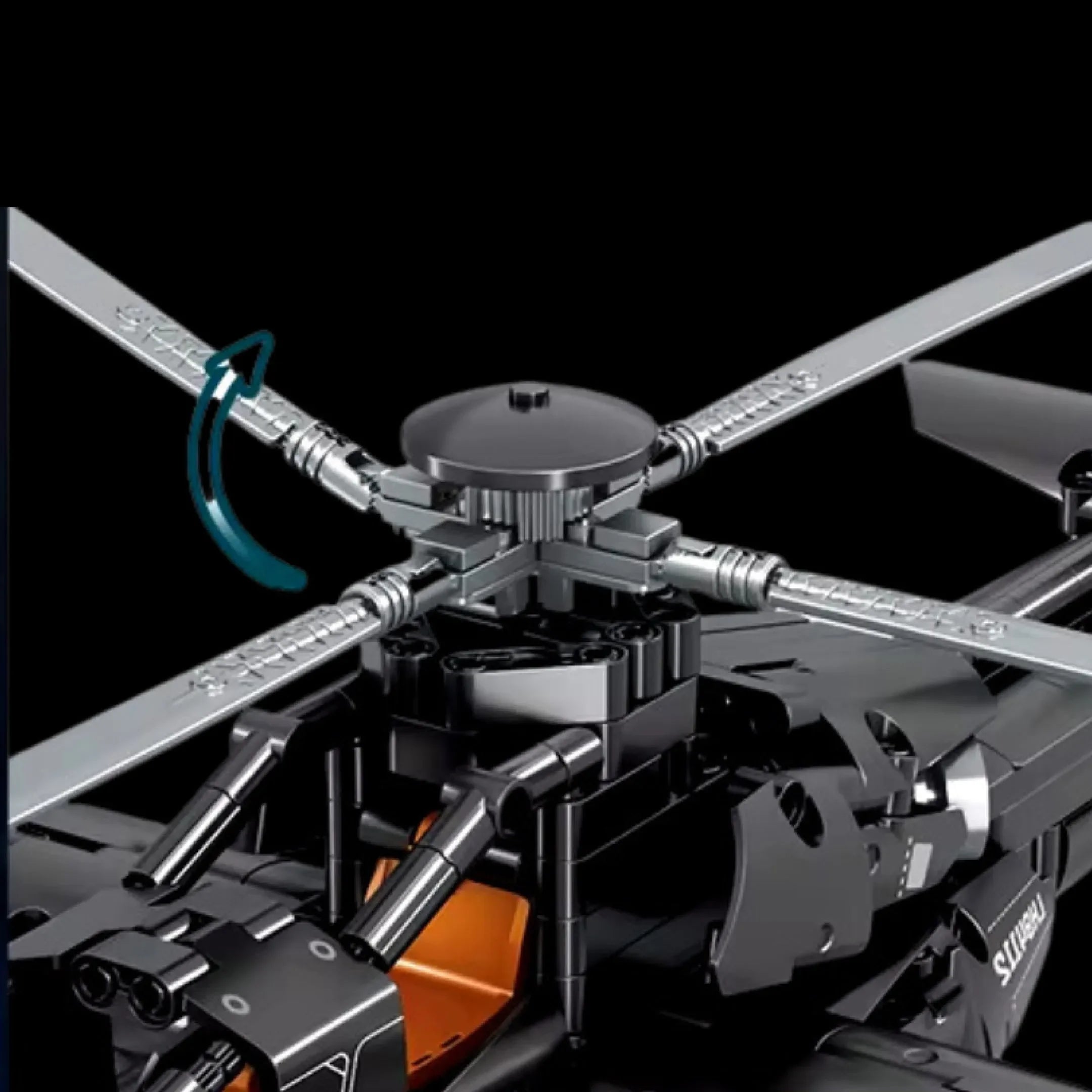 Helicóptero Boeing AH-64 Apache (706 piezas)