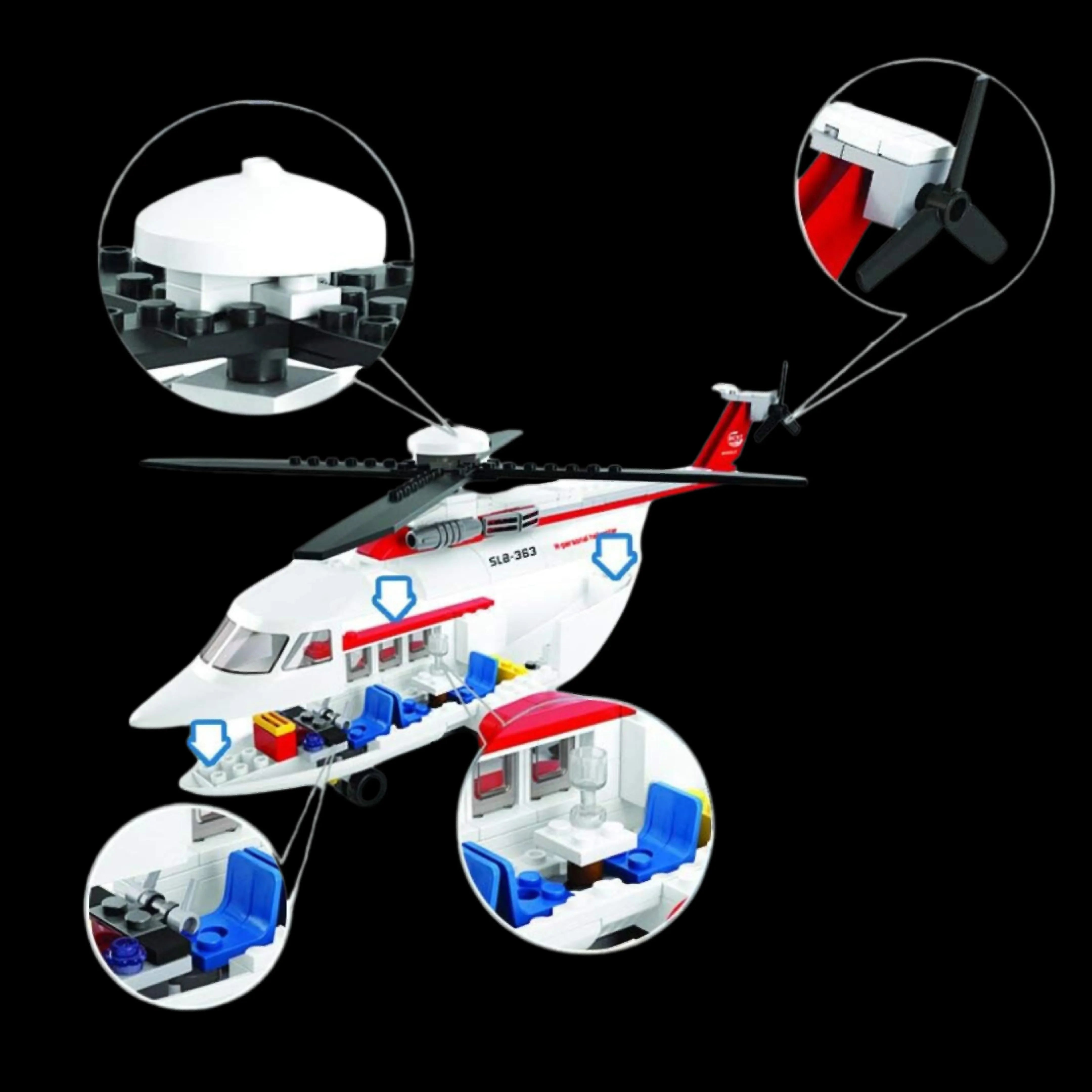 Helicóptero Sikorsky S-92 (259 piezas)