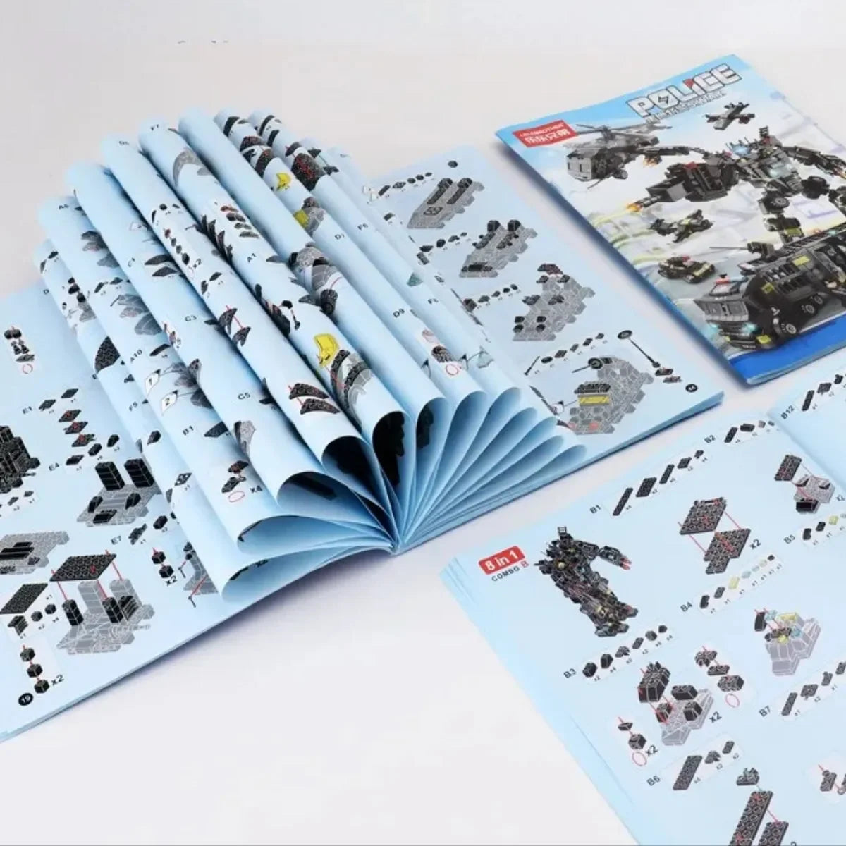 Kit SWAT Completo 3 en 1 – Camión, Helicóptero y Robot Transformable (51 Juguetes)