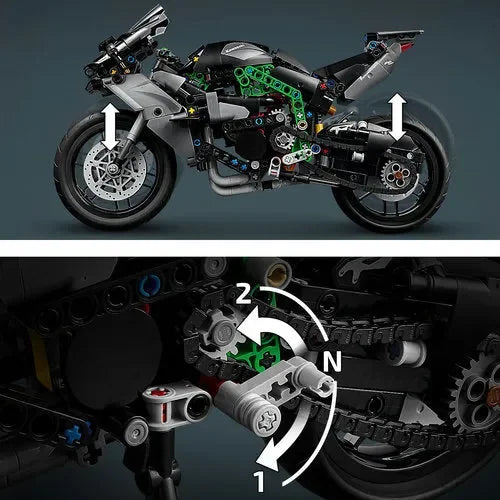 Kawasaki Ninja H2R (643 piezas)
