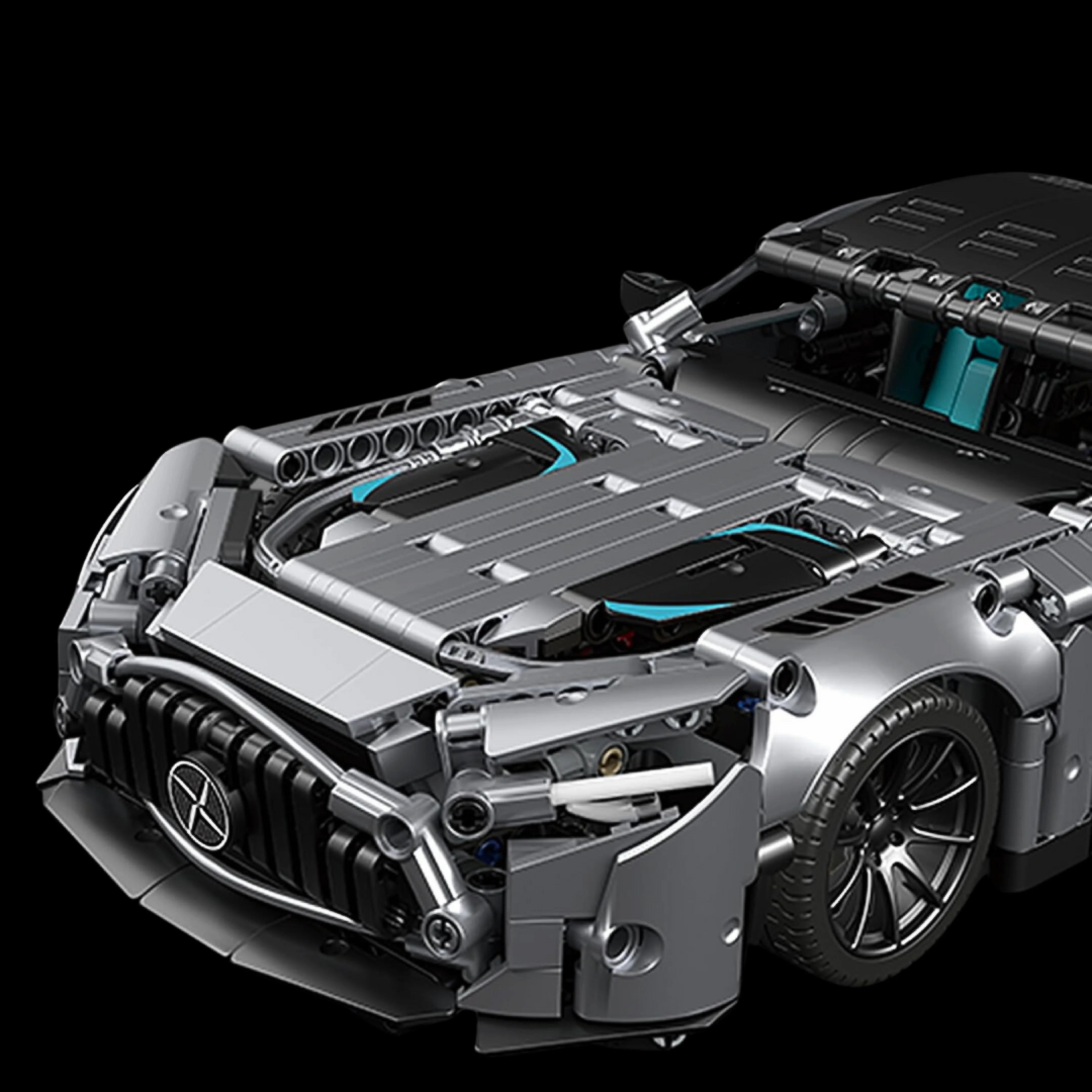 Mercedes AMG GT-S Gris (1466 piezas) - Set de Bloques