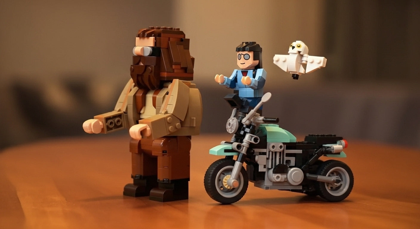 La motocicleta de Hagrid y Harry - Harry Potter (617 piezas)