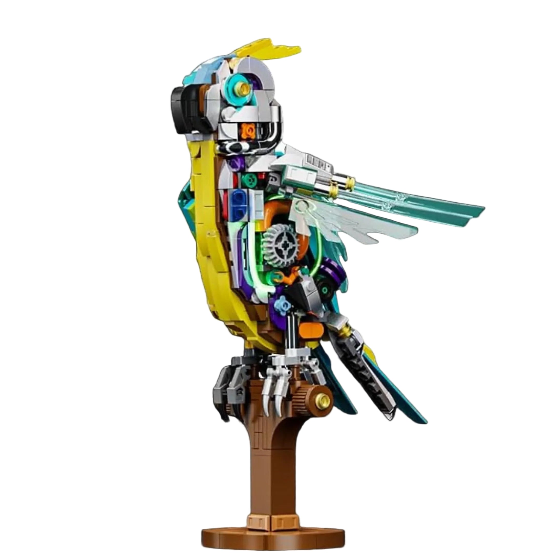 Loro mecánico con luces (688 piezas)