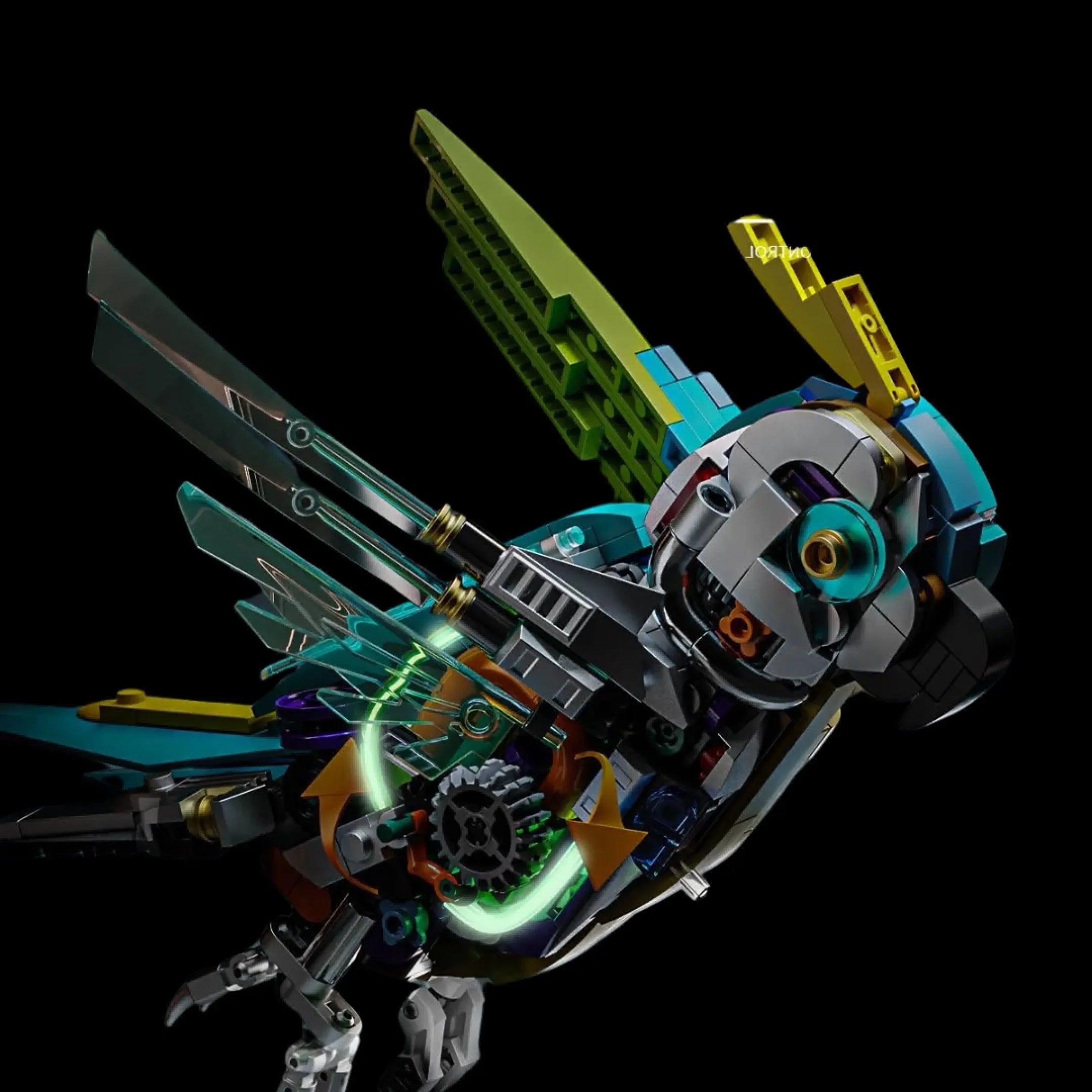 Loro mecánico con luces (688 piezas)