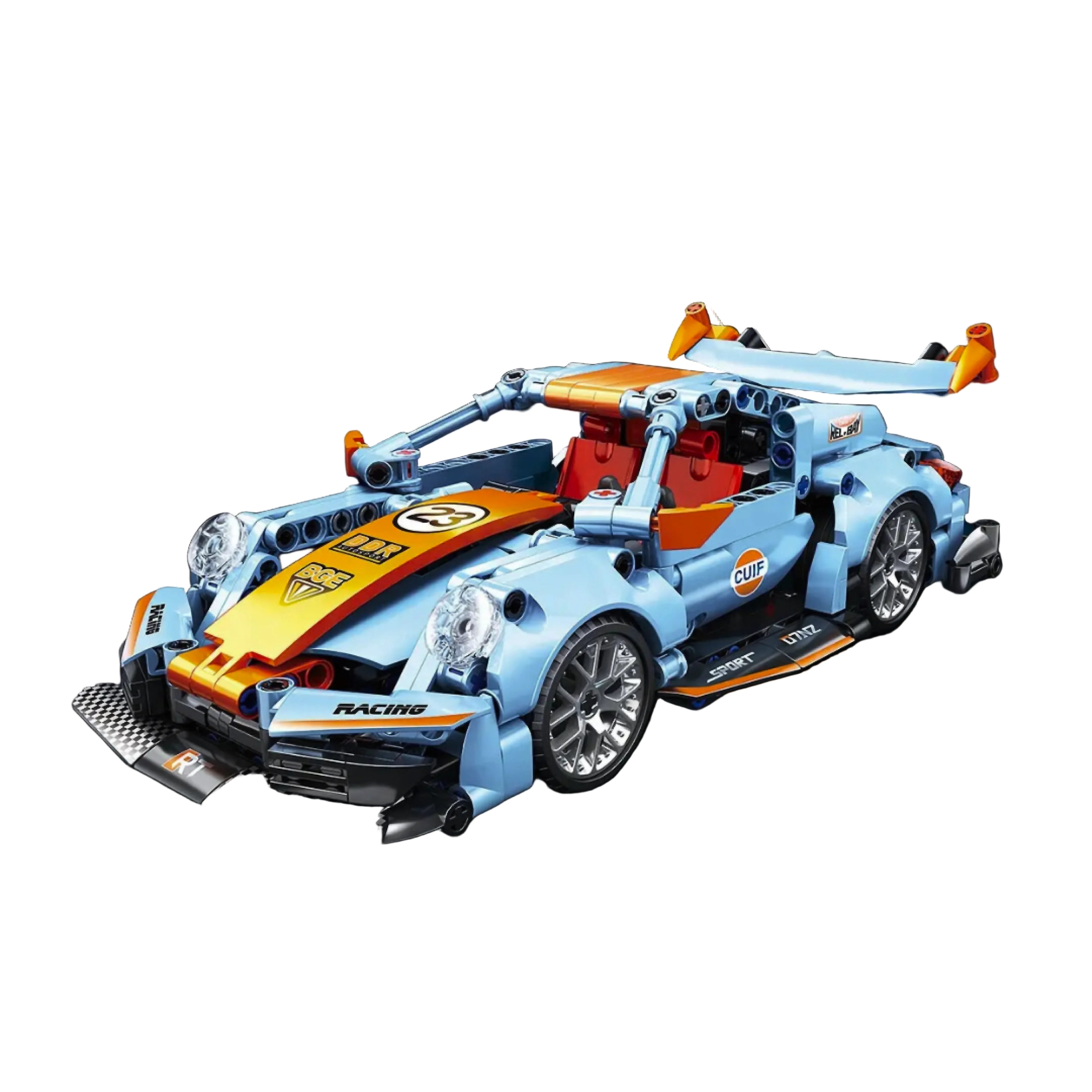 Porsche 911 RSR Azul (523 piezas) - Set de Bloques