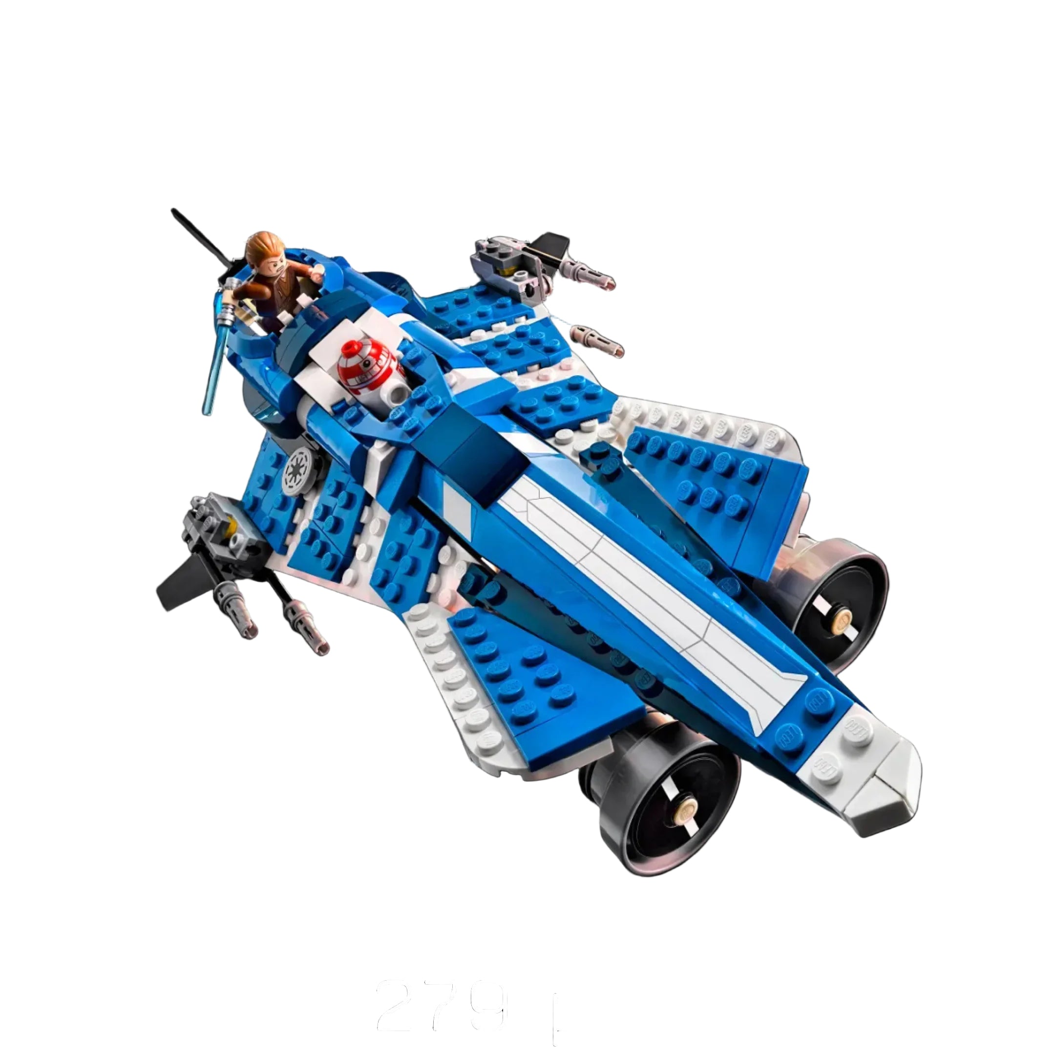 Caza estelar Jedi personalizado de Anakin (370 piezas)
