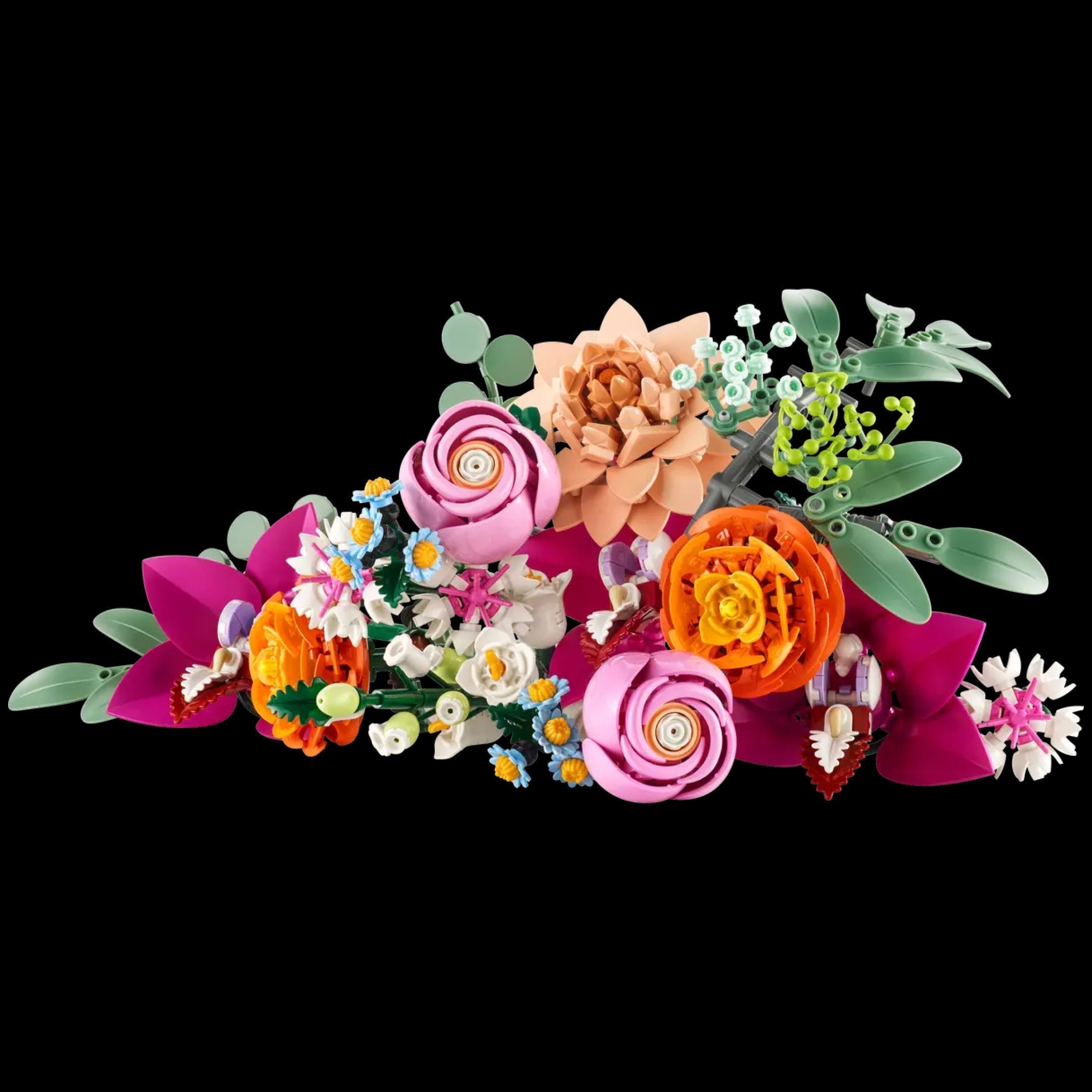 Ramo de flores rosas (749 piezas) - Kit de Bloques de Construcción