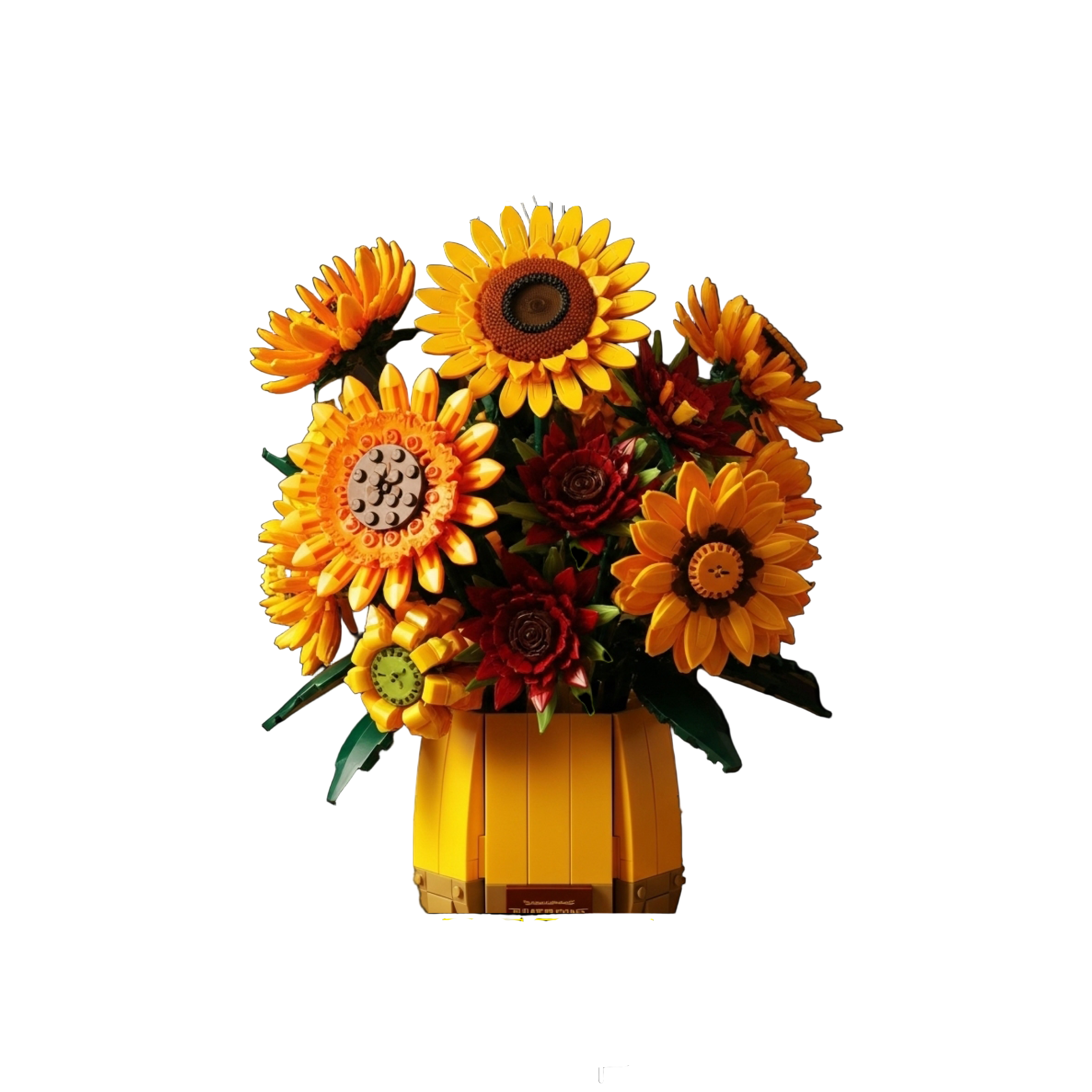 Ramo de flores amarillas (1009 piezas) - Bloques de Construcción