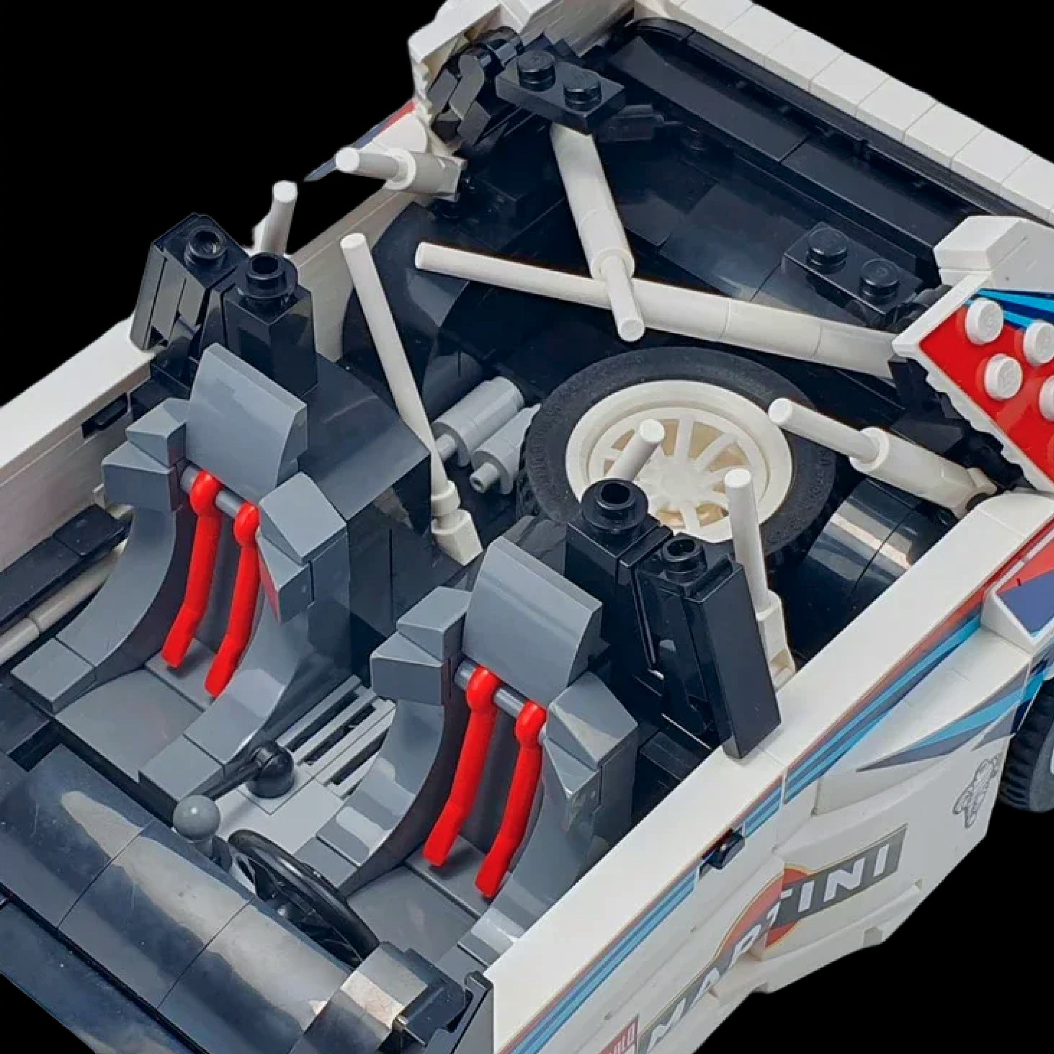 Lancia Delta Integrale Martini Rally (1309 piezas) – Kit de Bloques de Construcción