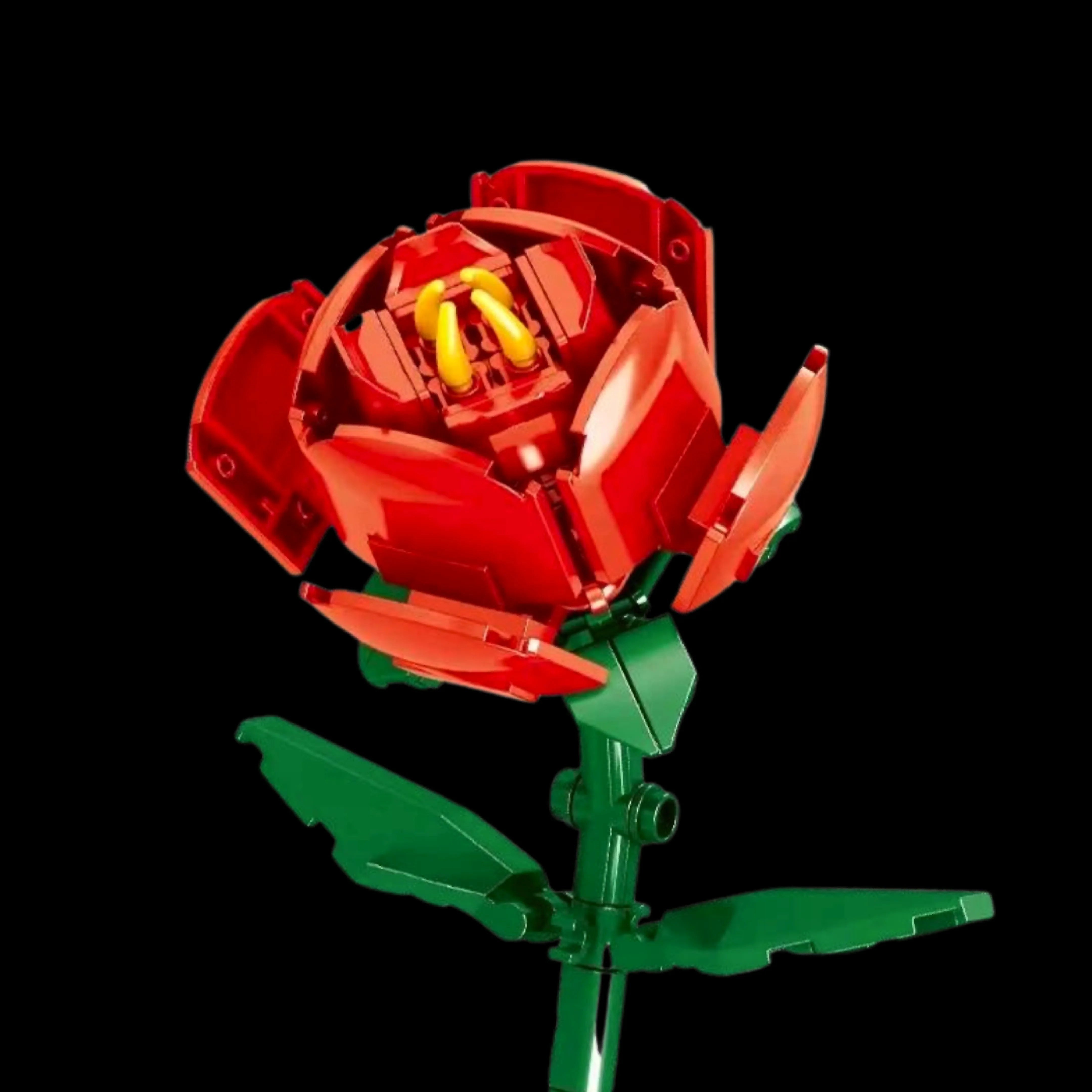 Rosa (92 micropiezas) - Flores de Bloques de Construcción