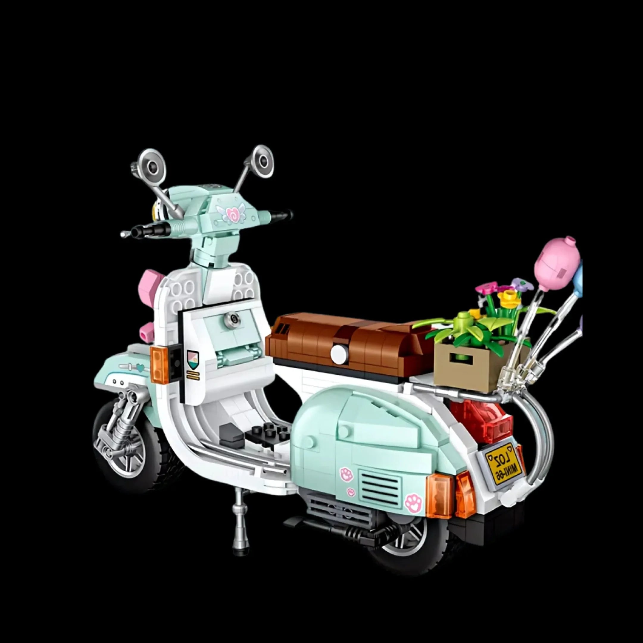 Scooter (673 micropiezas) - Kit de Bloques de Construcción