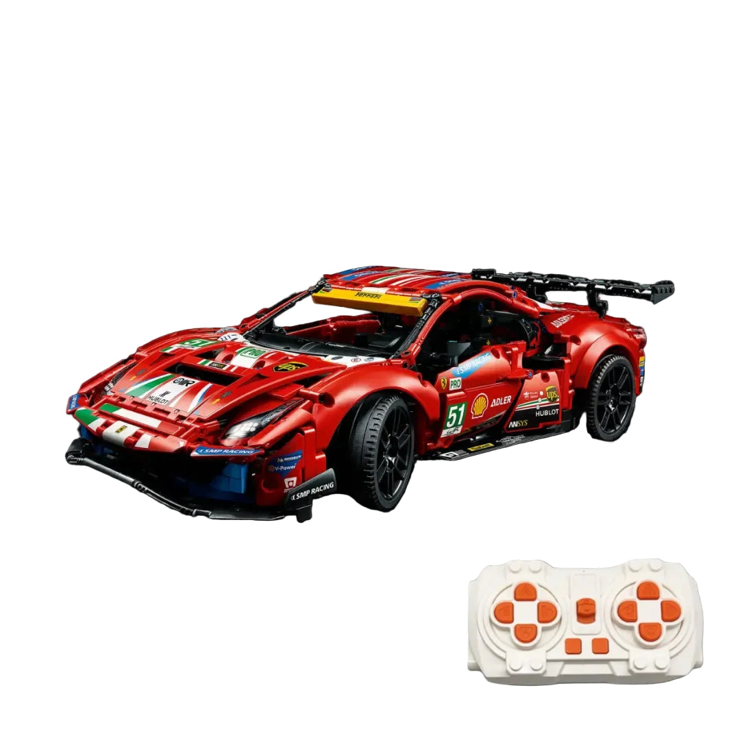 Kit de motor supereléctrico para Ferrari 488 GTE Rojo (1677 piezas)