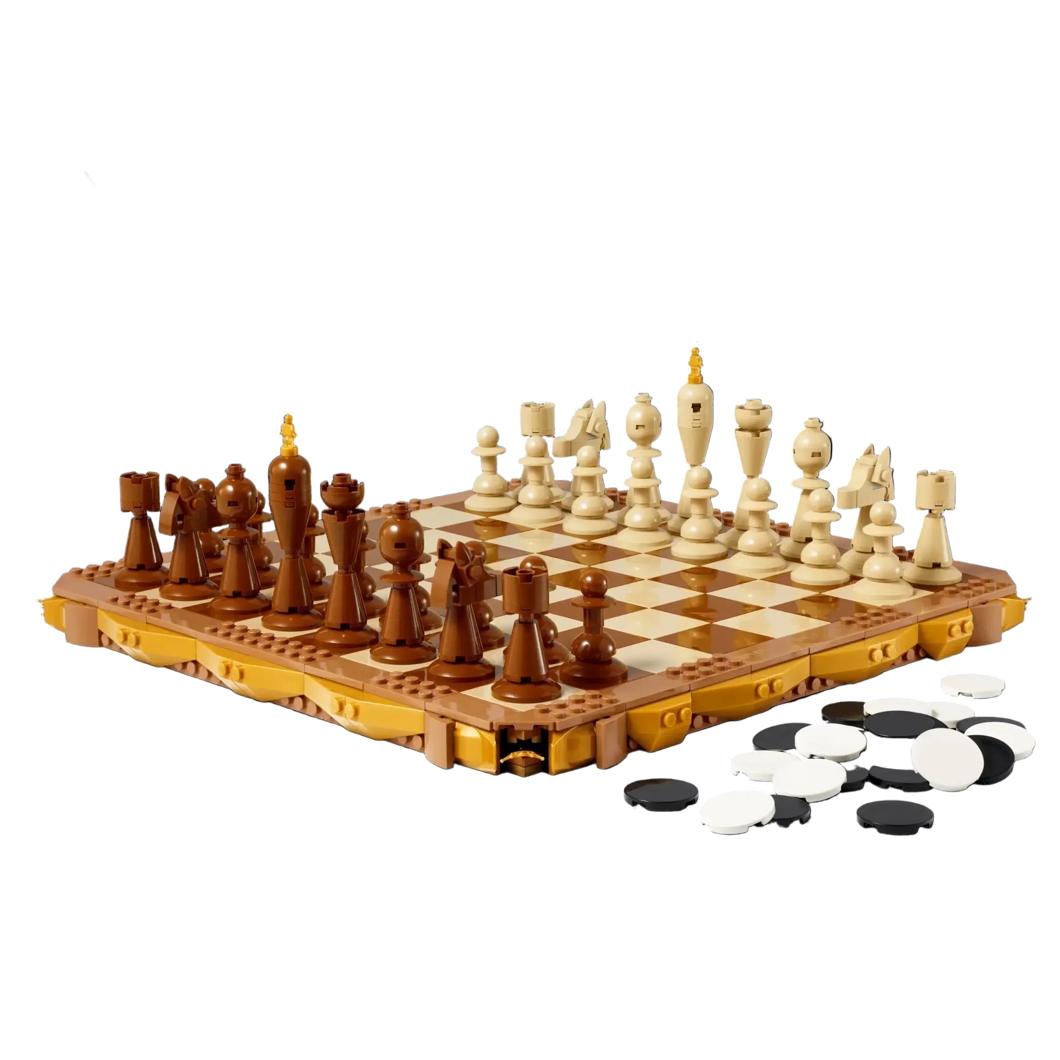 Tablero de ajedrez (743 piezas) - Kit de Bloques de Construcción