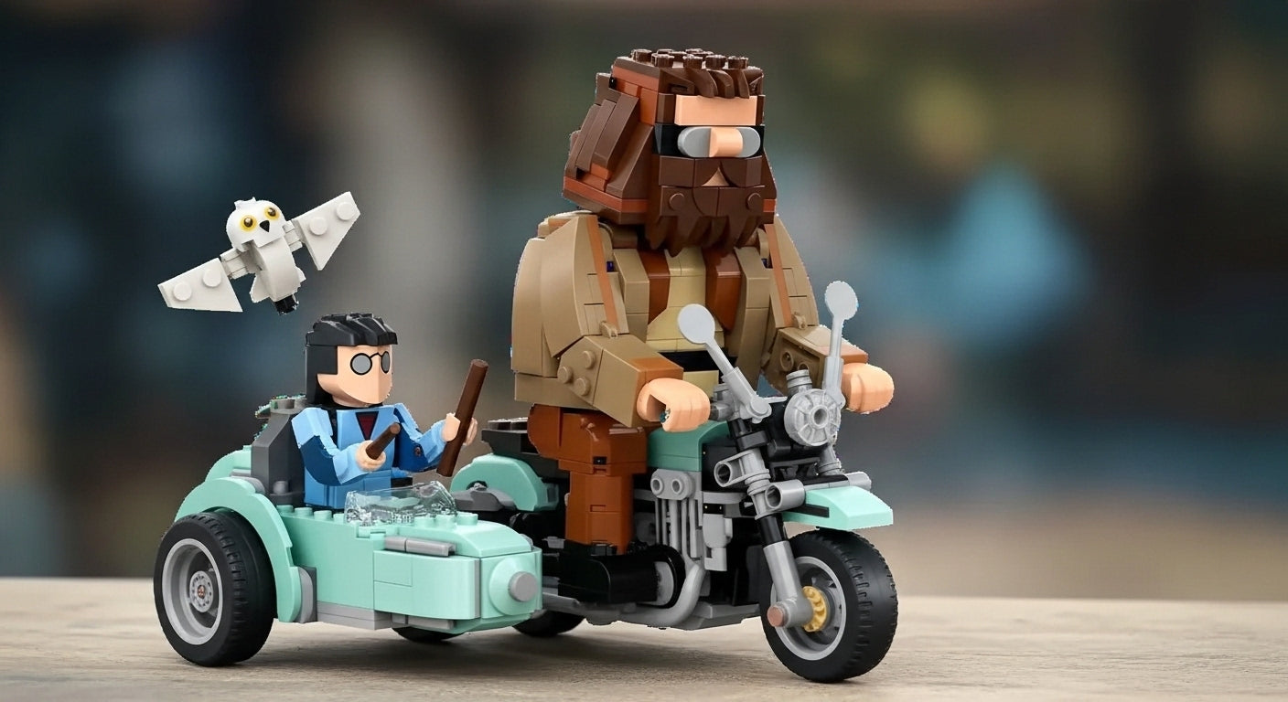 La motocicleta de Hagrid y Harry - Harry Potter (617 piezas)