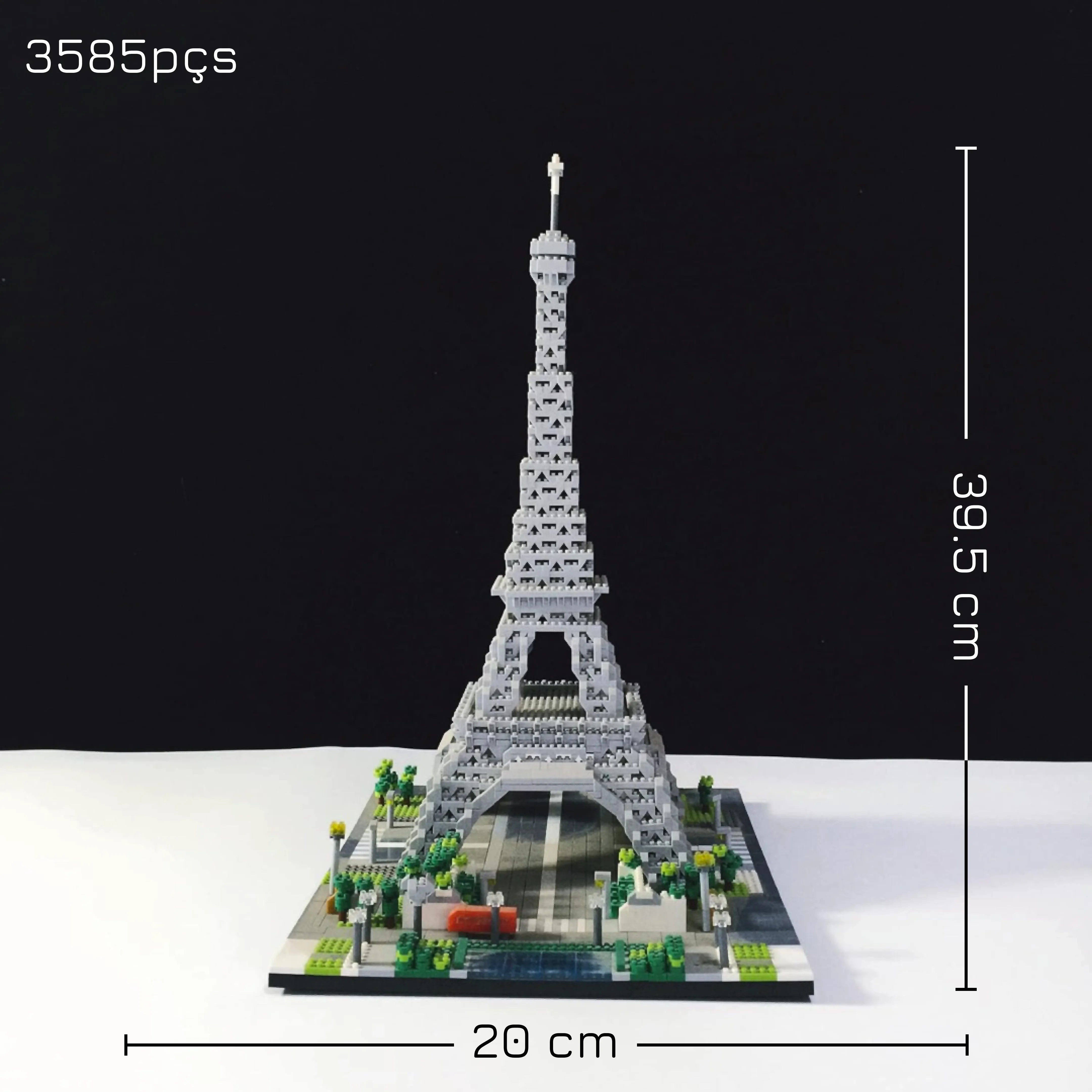 Torre Eiffel (3585 micropiezas) - Set de Bloques de Construcción