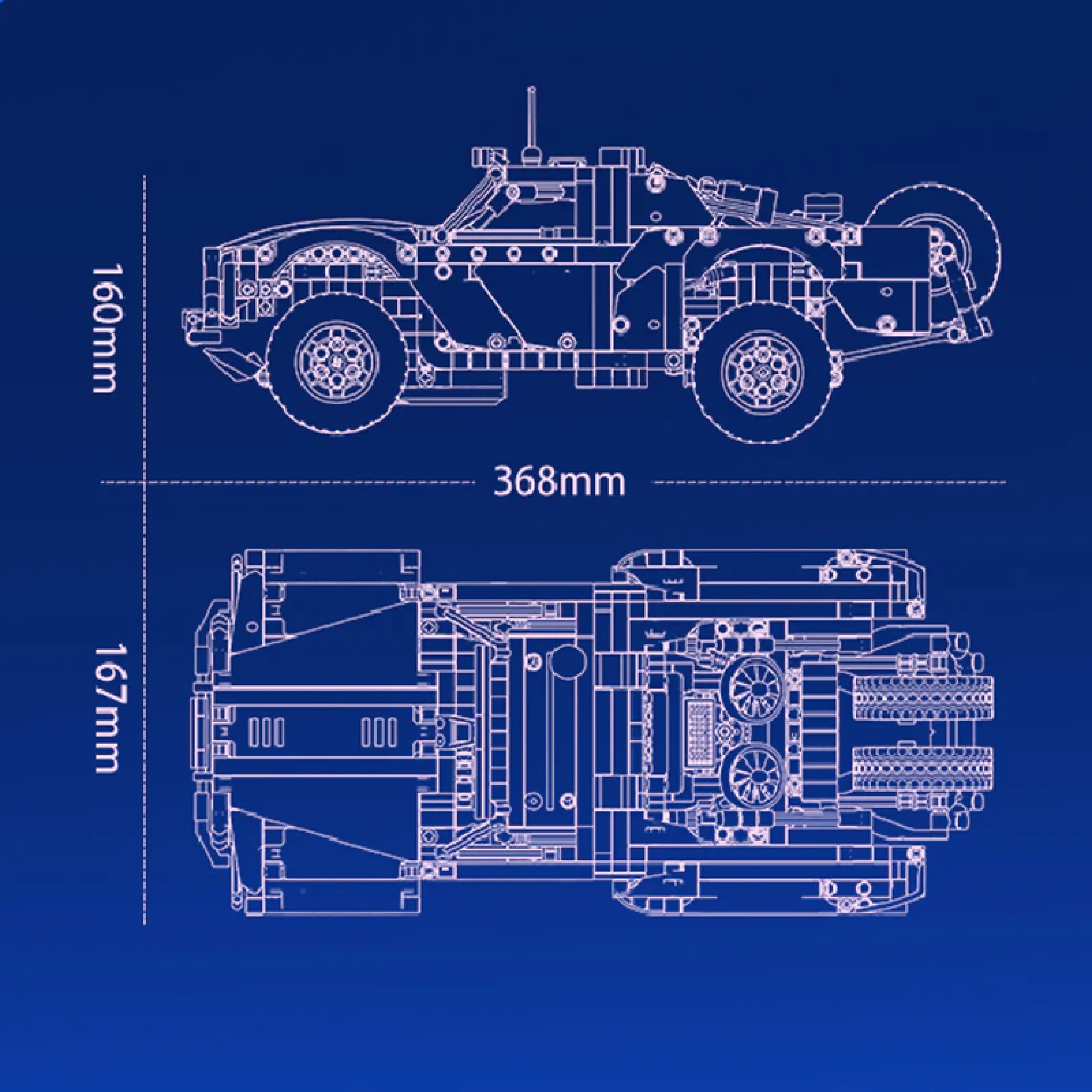 Trophy Truck Todoterreno (1341 Piezas) - Set de Construcción