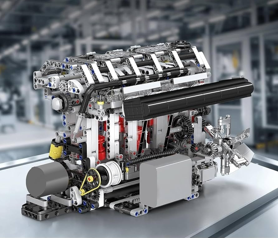 Motor L4 Mould King 1787 piezas – Kit de bloques para armar