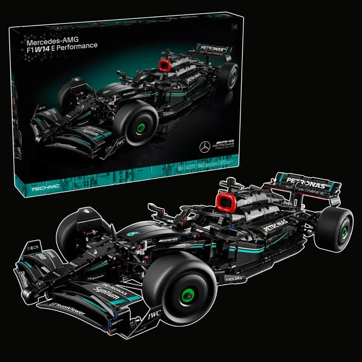 Mercedes-AMG F1 W14 (1642 Piezas) –  Coche del Campeón Lewis Hamilton