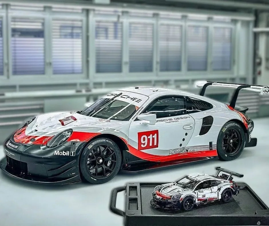 Porsche 911 RSR 1580 piezas - Kit de Bloques de Construcción