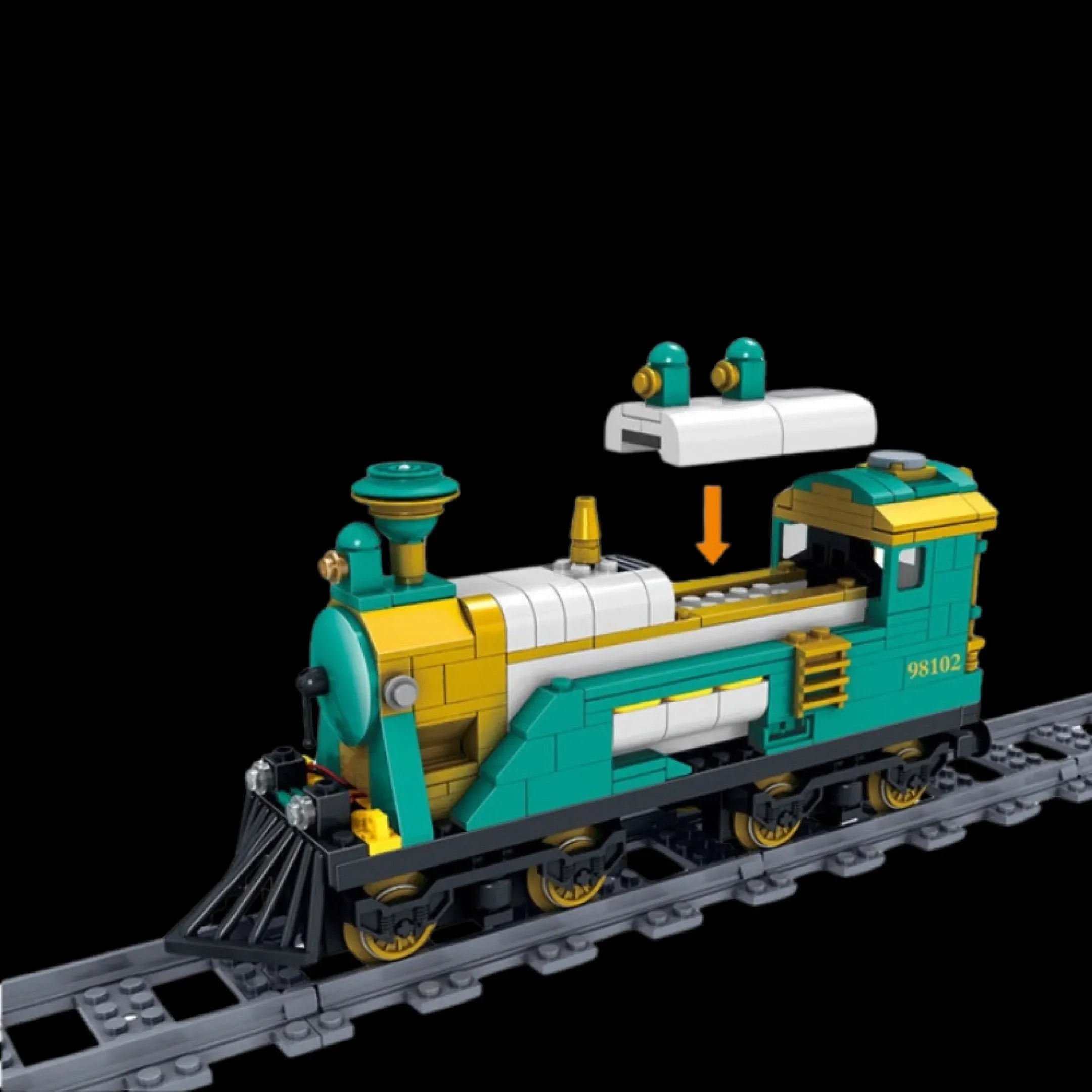 Tren con motor eléctrico (851 piezas) - Kit de Bloques de Construcción