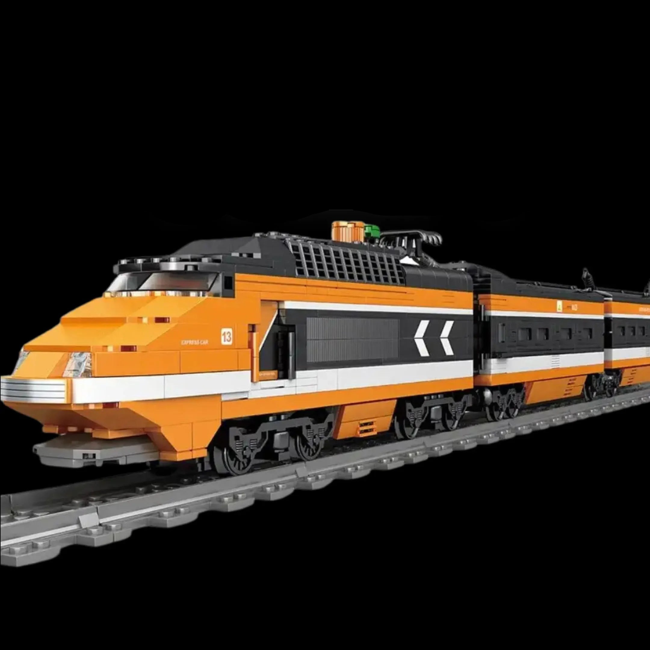 Tren con motor eléctrico (1260 piezas) - Kit de Bloques de Construcción